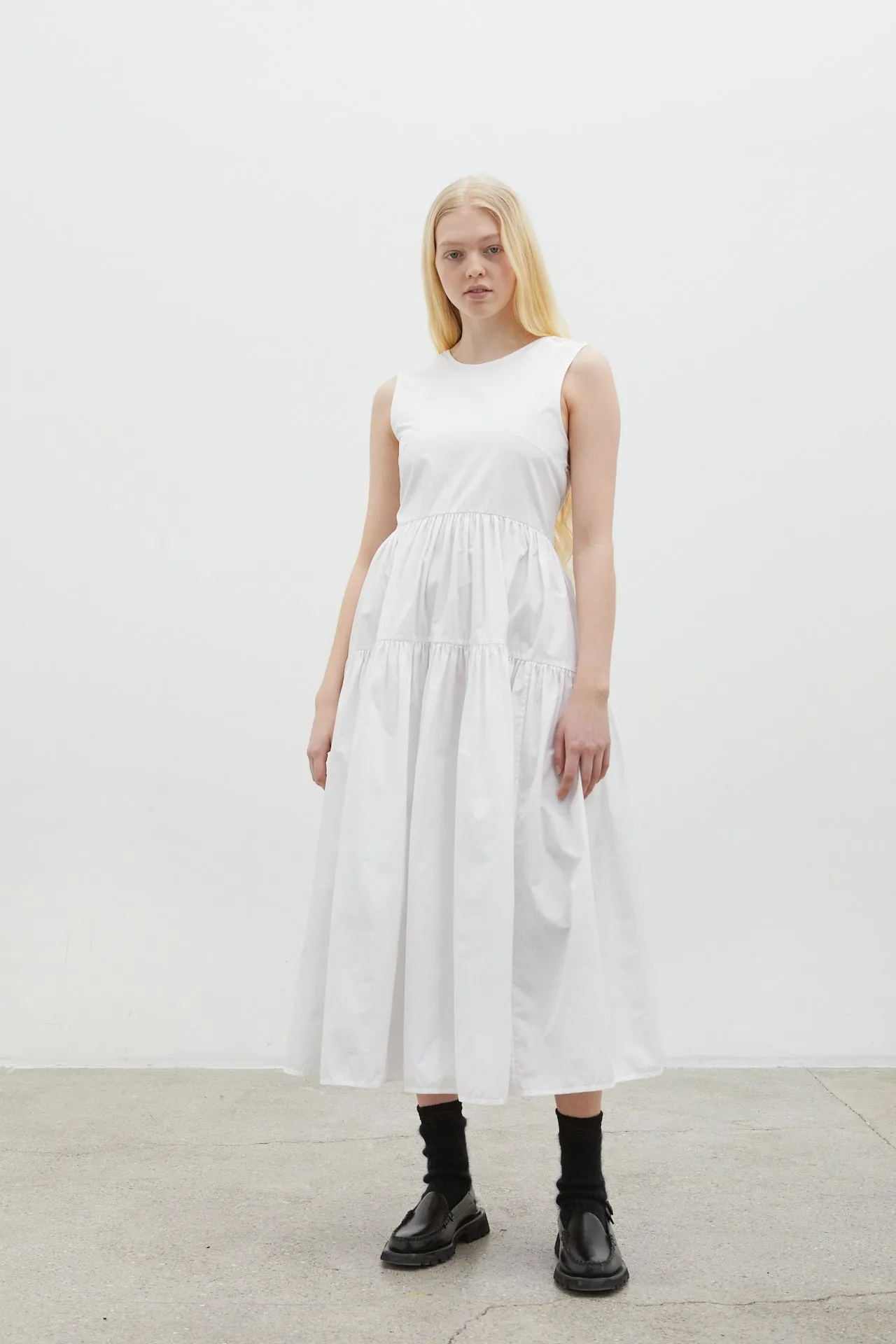 RUTH | GOWN COTTON WHITE sold by Cecilie Bahnsen