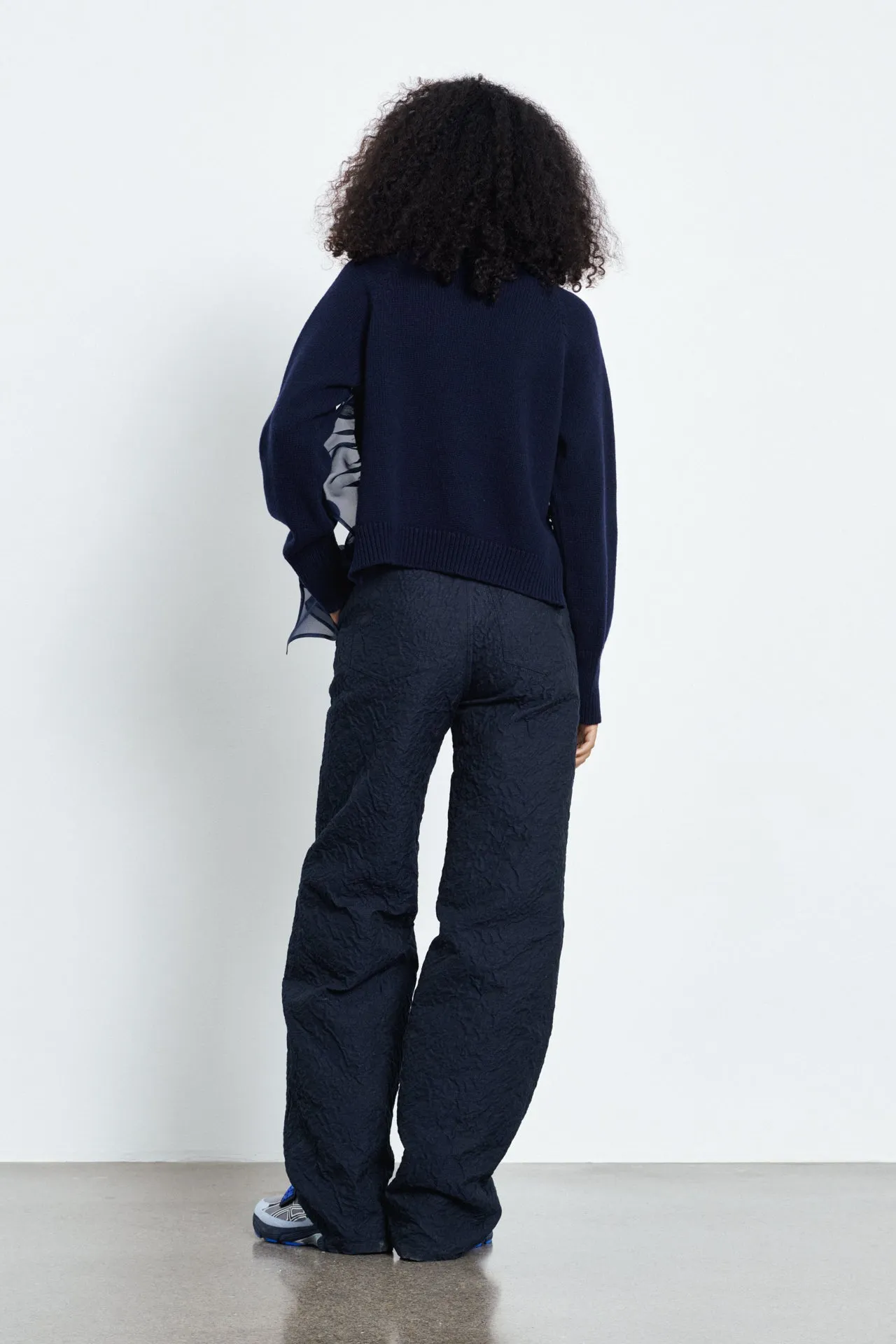 VILLY | PULLOVER RECYCLED CASHMERE NAVY sold by Cecilie Bahnsen product image thumbnail 2