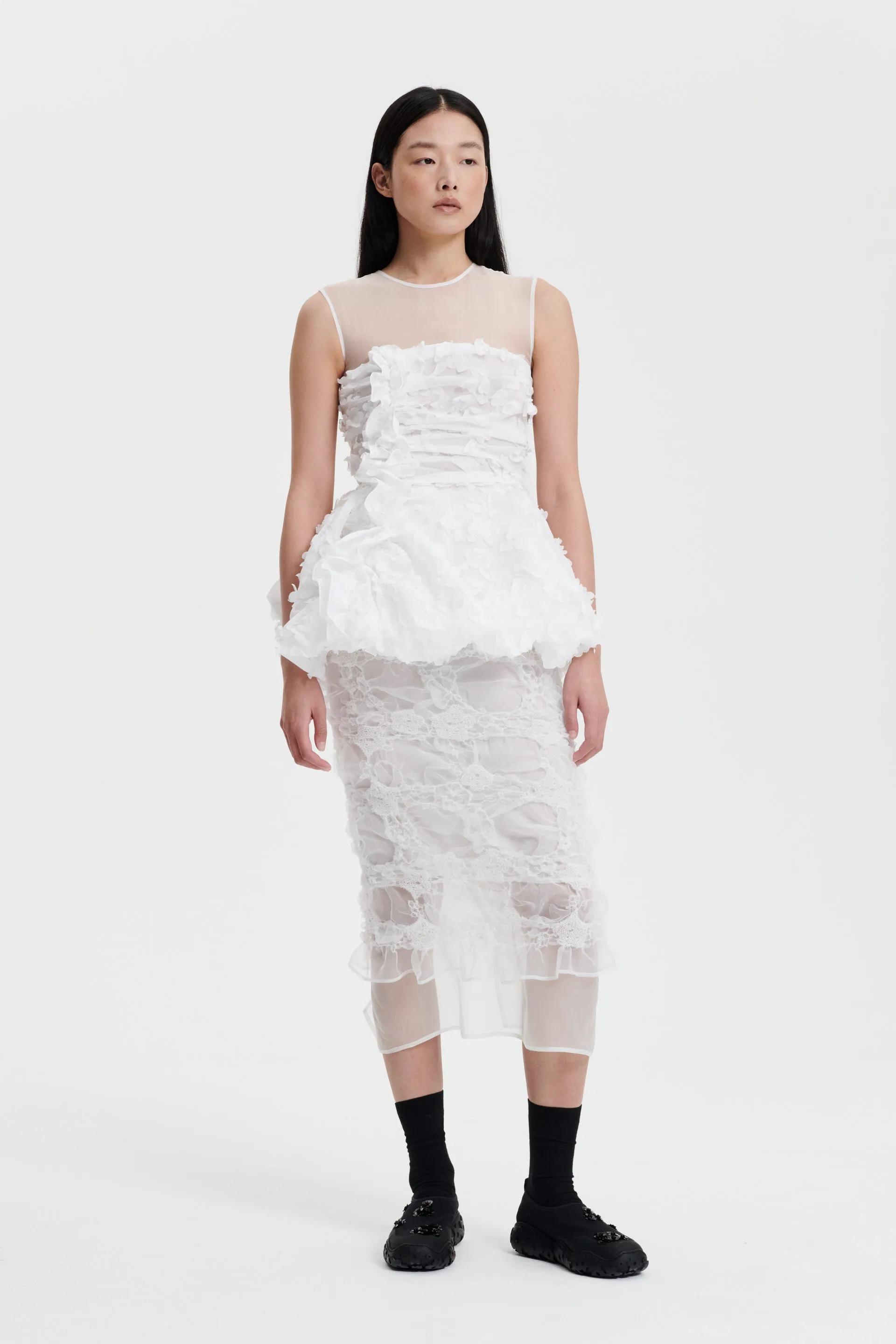 GIANNA | TOP VIOLA EMBROIDERY WHITE BRIDAL sold by Cecilie Bahnsen