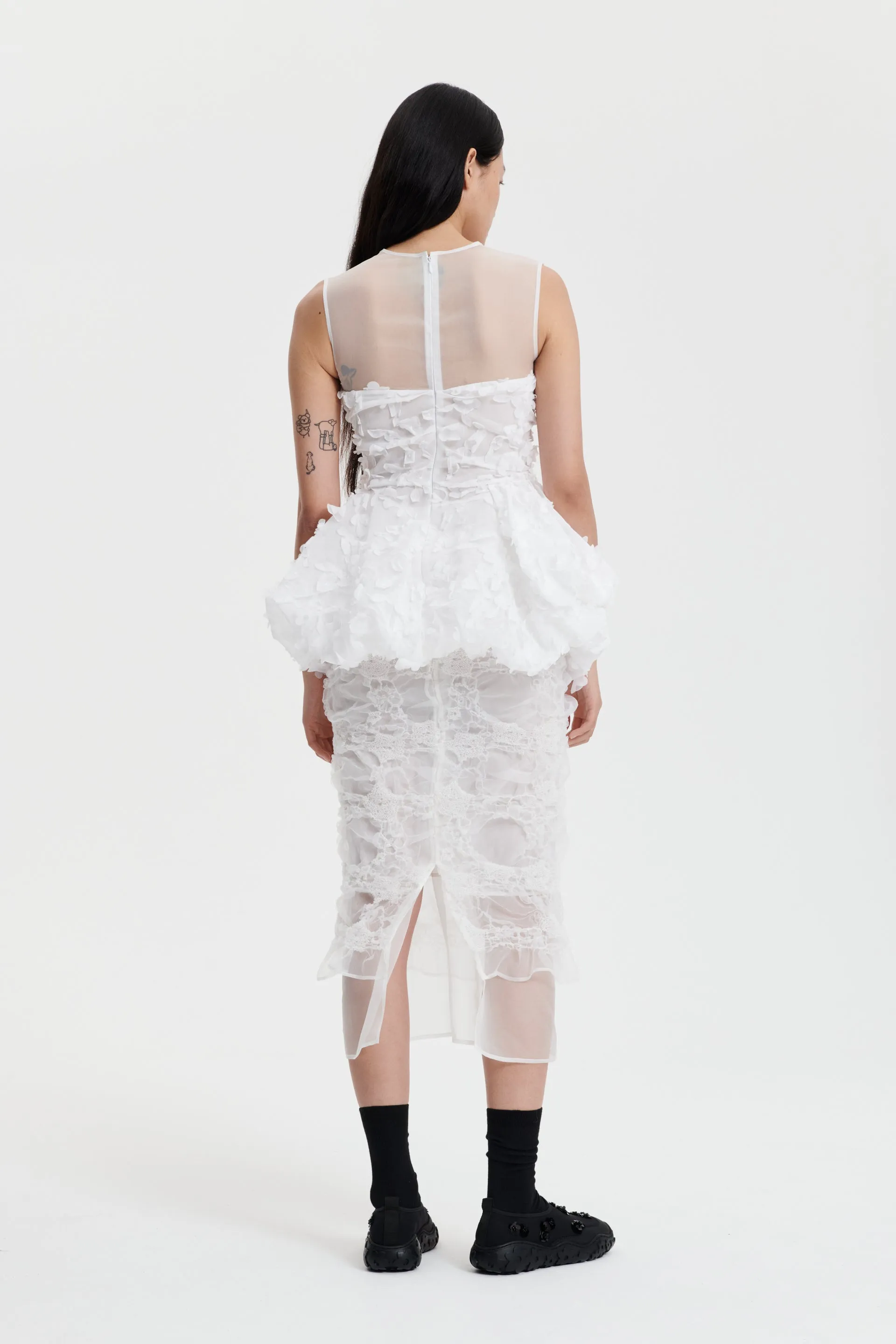 GIANNA | TOP VIOLA EMBROIDERY WHITE BRIDAL sold by Cecilie Bahnsen product image thumbnail 3