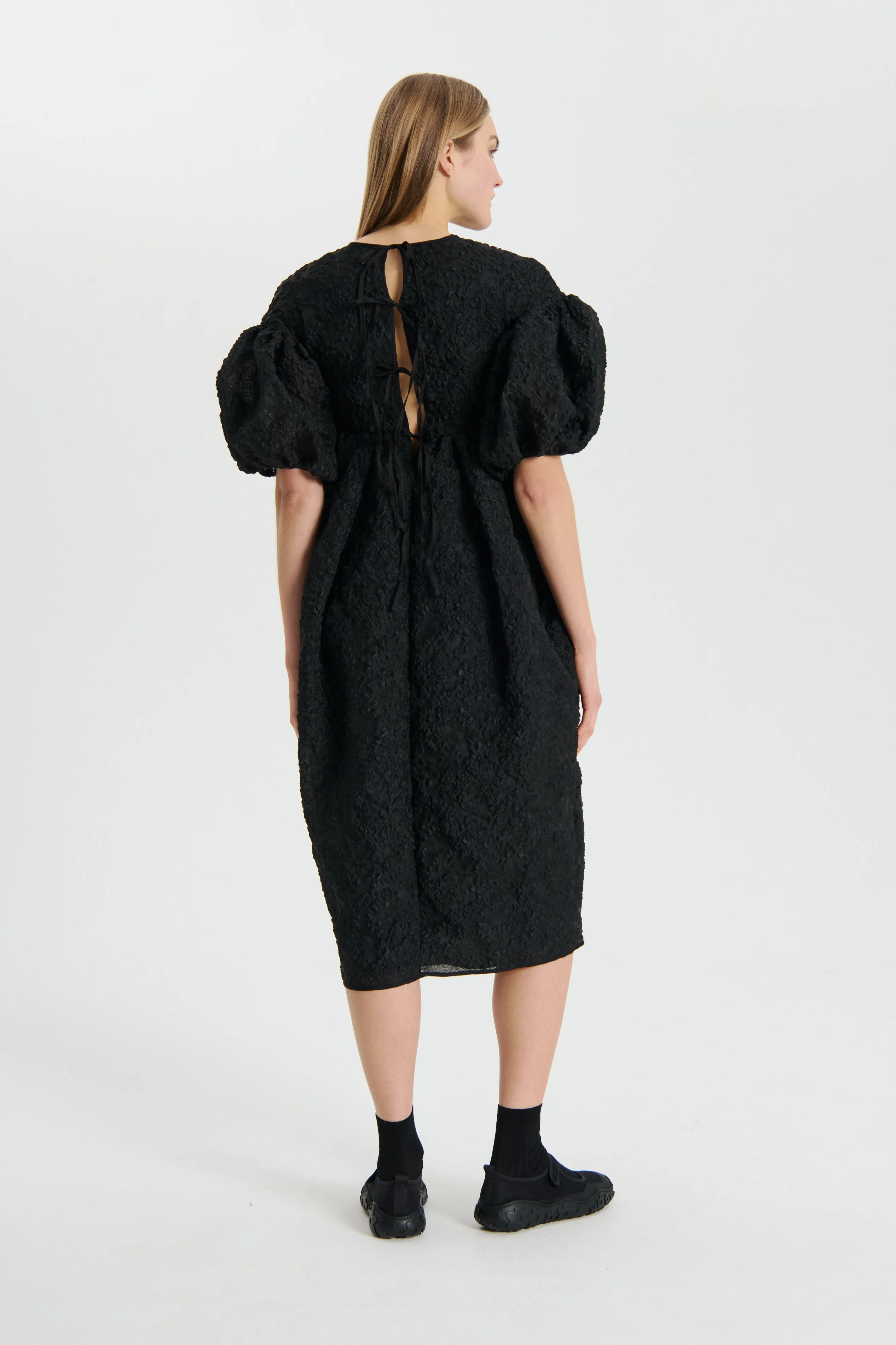JEANNE | DRESS GRASMERE MATELASSÉ BLACK sold by Cecilie Bahnsen product image thumbnail 2