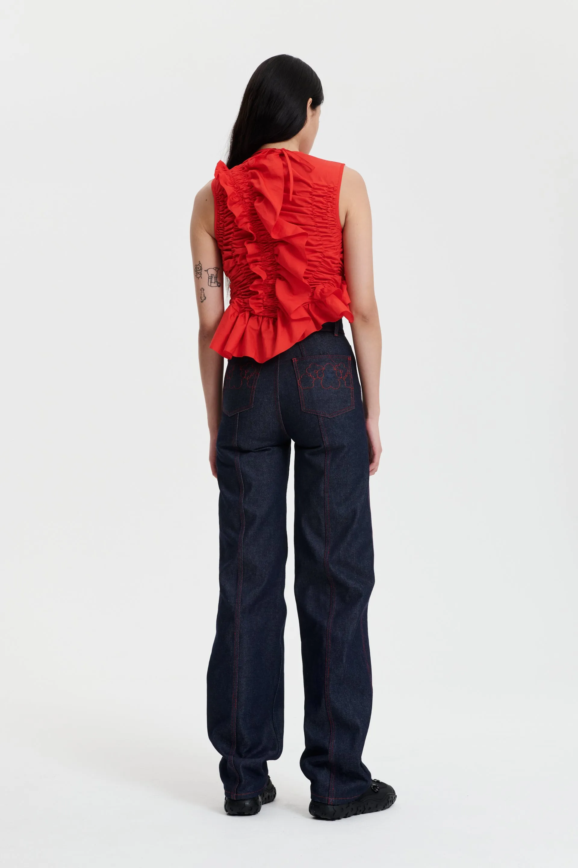 GEO | TOP COTTON POPPY RED sold by Cecilie Bahnsen product image thumbnail 2