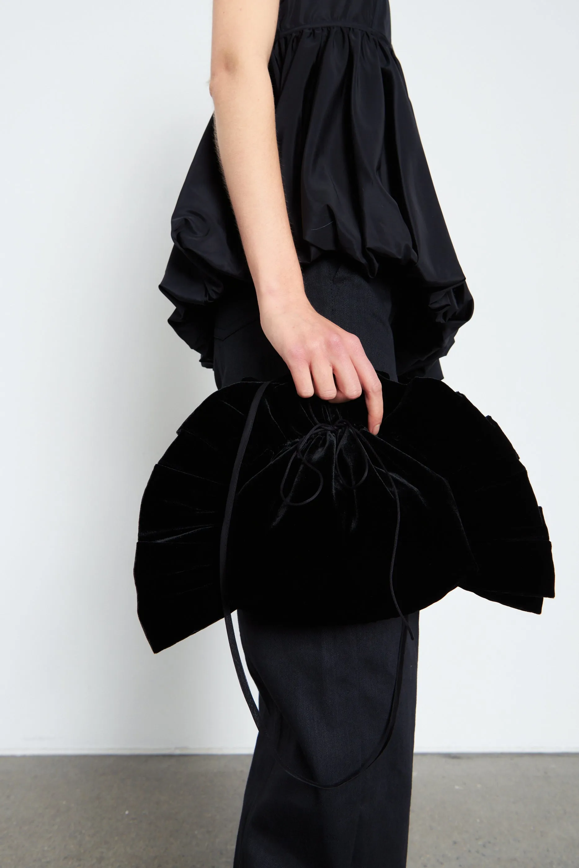 ULI | BAG VELVET BLACK sold by Cecilie Bahnsen product image thumbnail 2