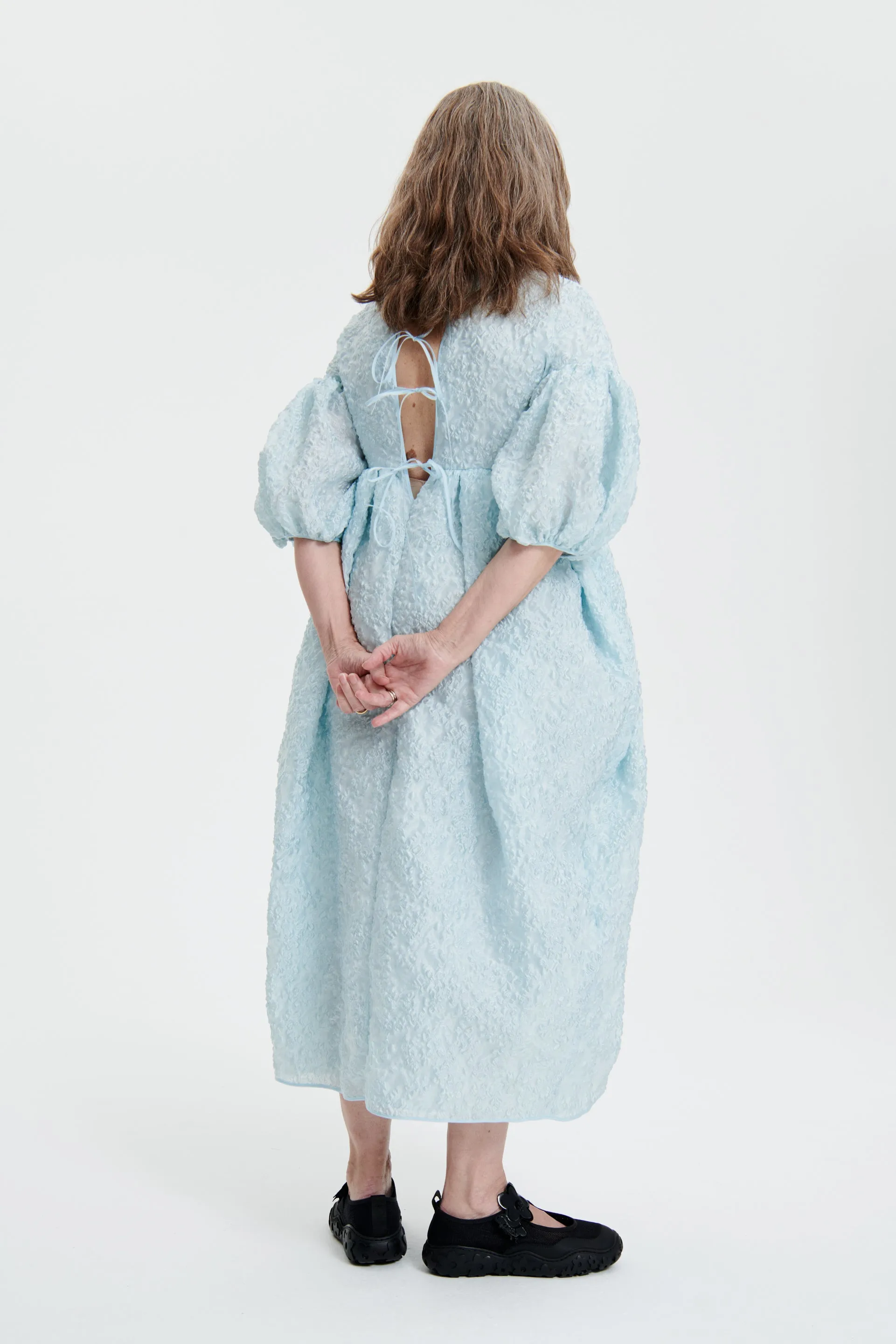 JEANNE | DRESS GRASMERE MATELASSE AQUA sold by Cecilie Bahnsen product image thumbnail 2