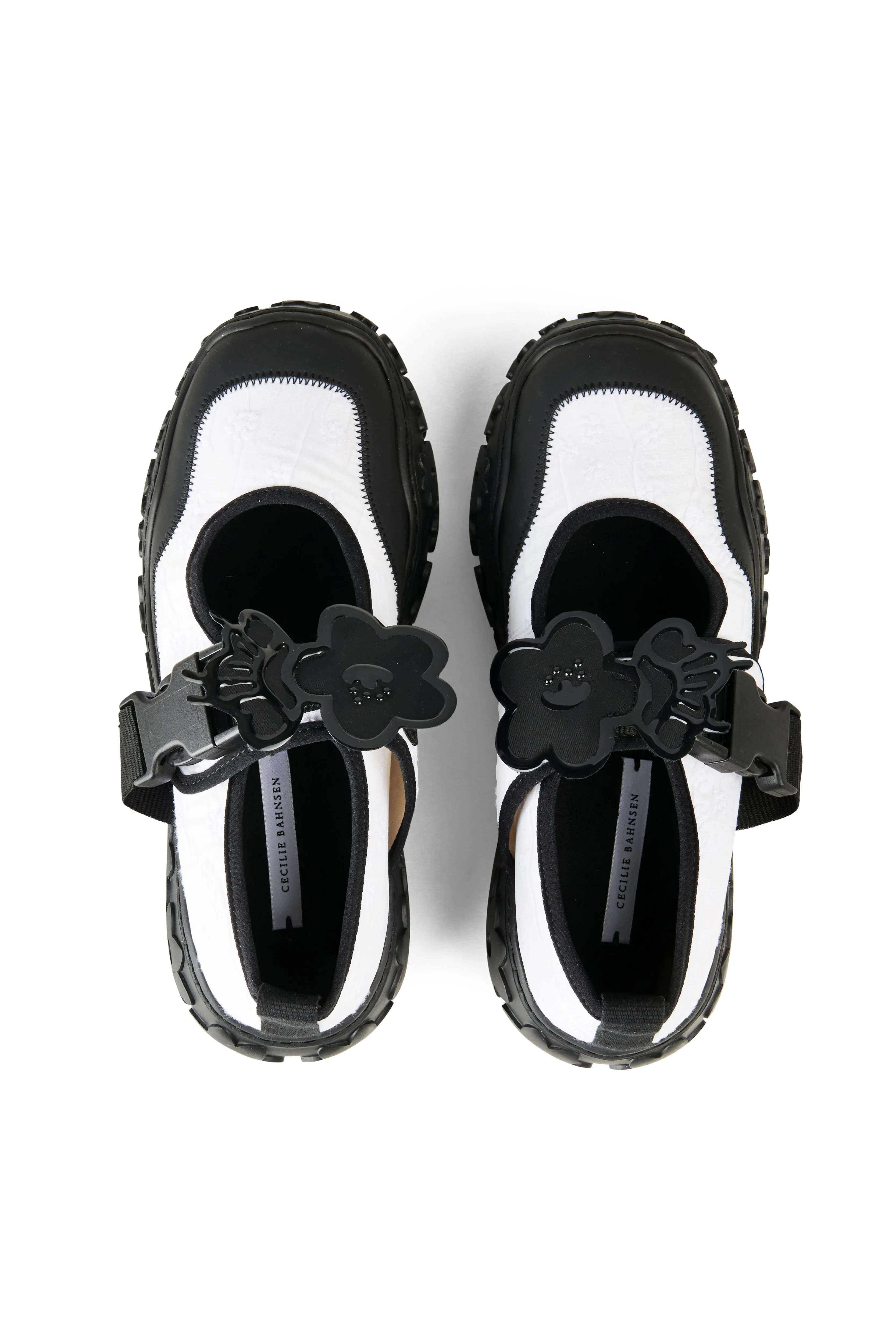 GIROS | OPEN SNEAKER MARGUERITE CLOQUÉ WHITE sold by Cecilie Bahnsen product image thumbnail 2