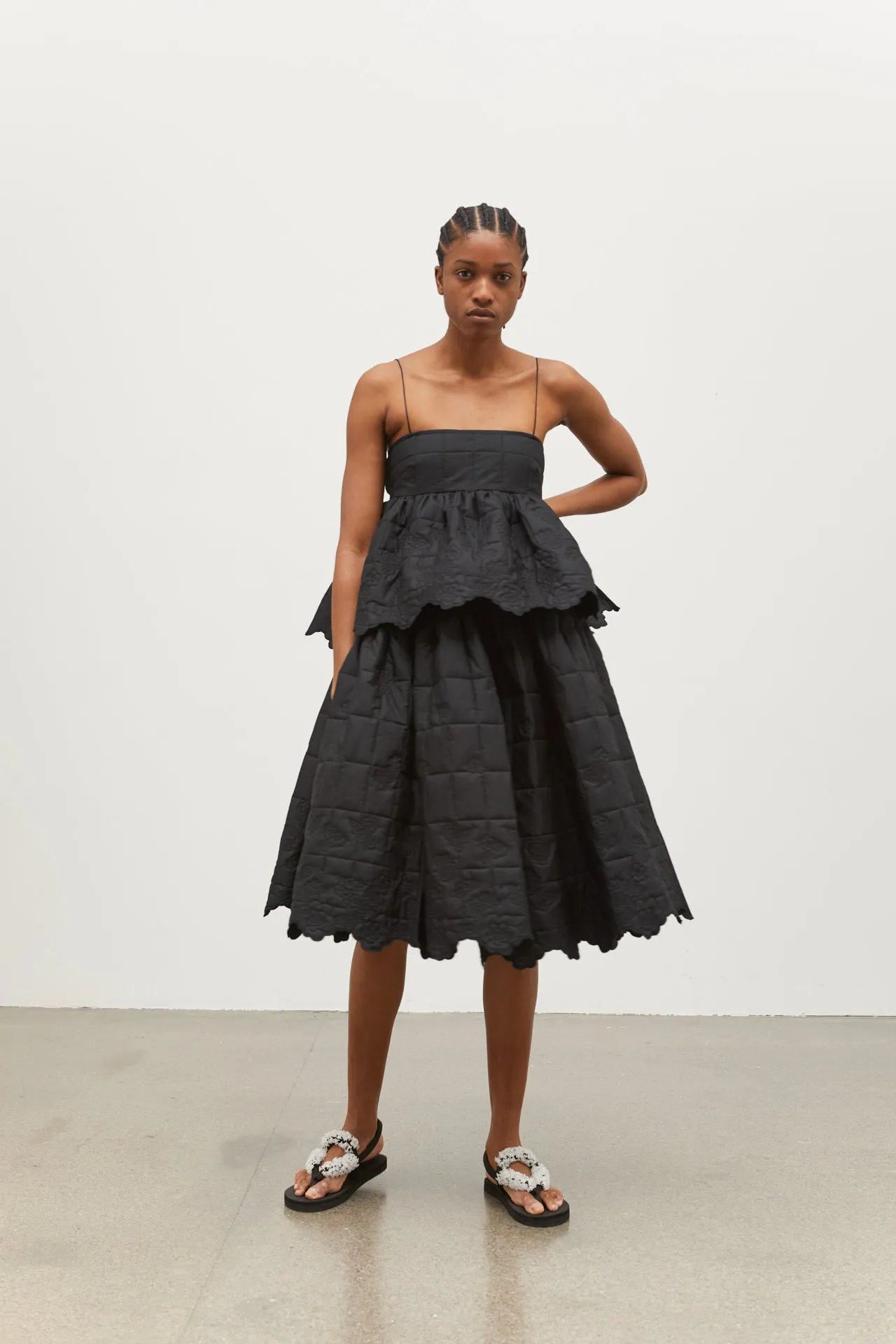 SELENA | TOP QUILTED COTTON BLACK sold by Cecilie Bahnsen product image thumbnail 2