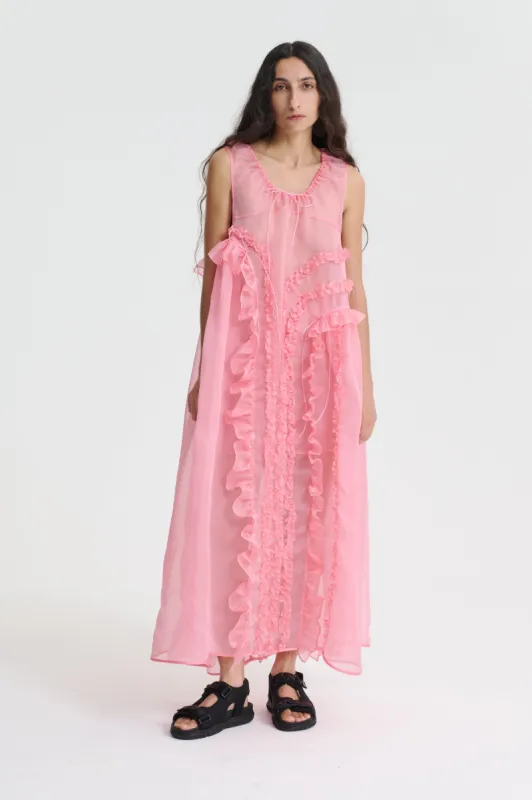 OPAL | DRESS SATIN ORGANZA SORBET sold by Cecilie Bahnsen