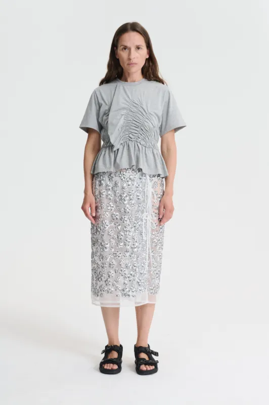 ACE | TOP JERSEY GREY MELANGE sold by Cecilie Bahnsen