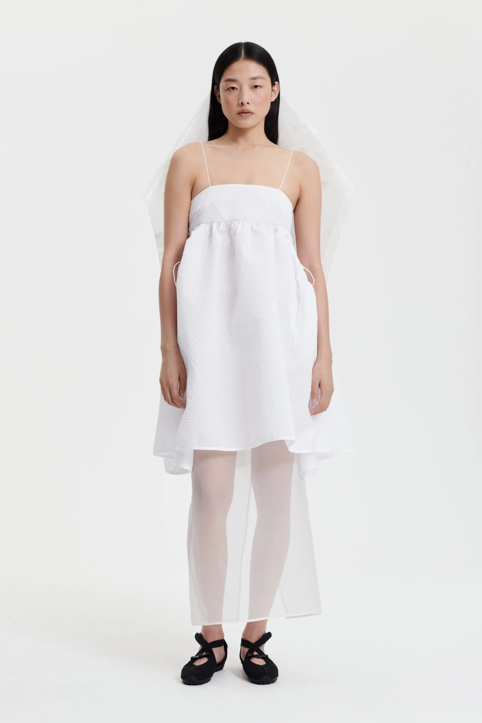 LISBETH | DRESS STRIA MATELASS… WHITE BRIDAL sold by Cecilie Bahnsen product image thumbnail 2