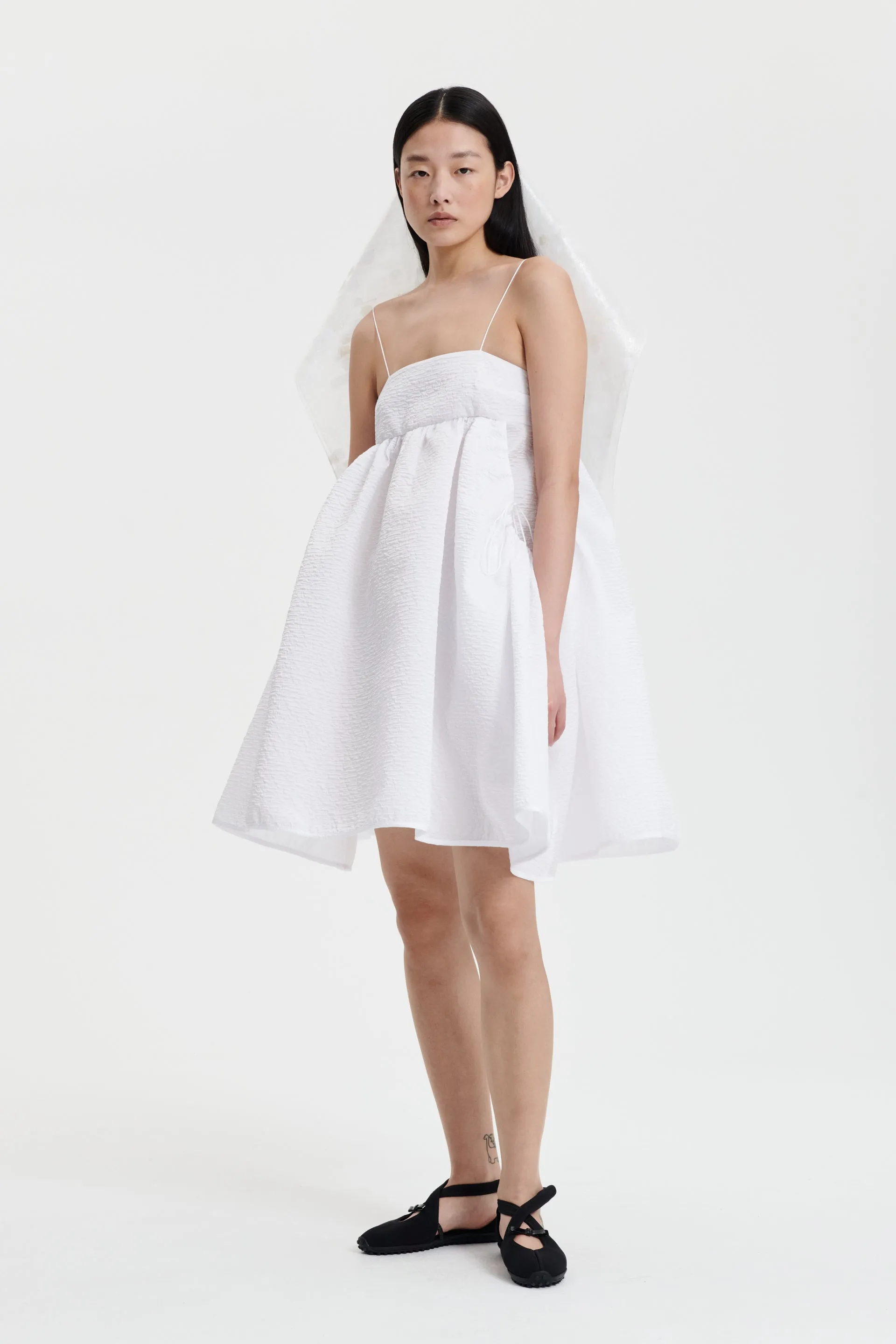LISBETH | DRESS STRIA MATELASS… WHITE BRIDAL sold by Cecilie Bahnsen