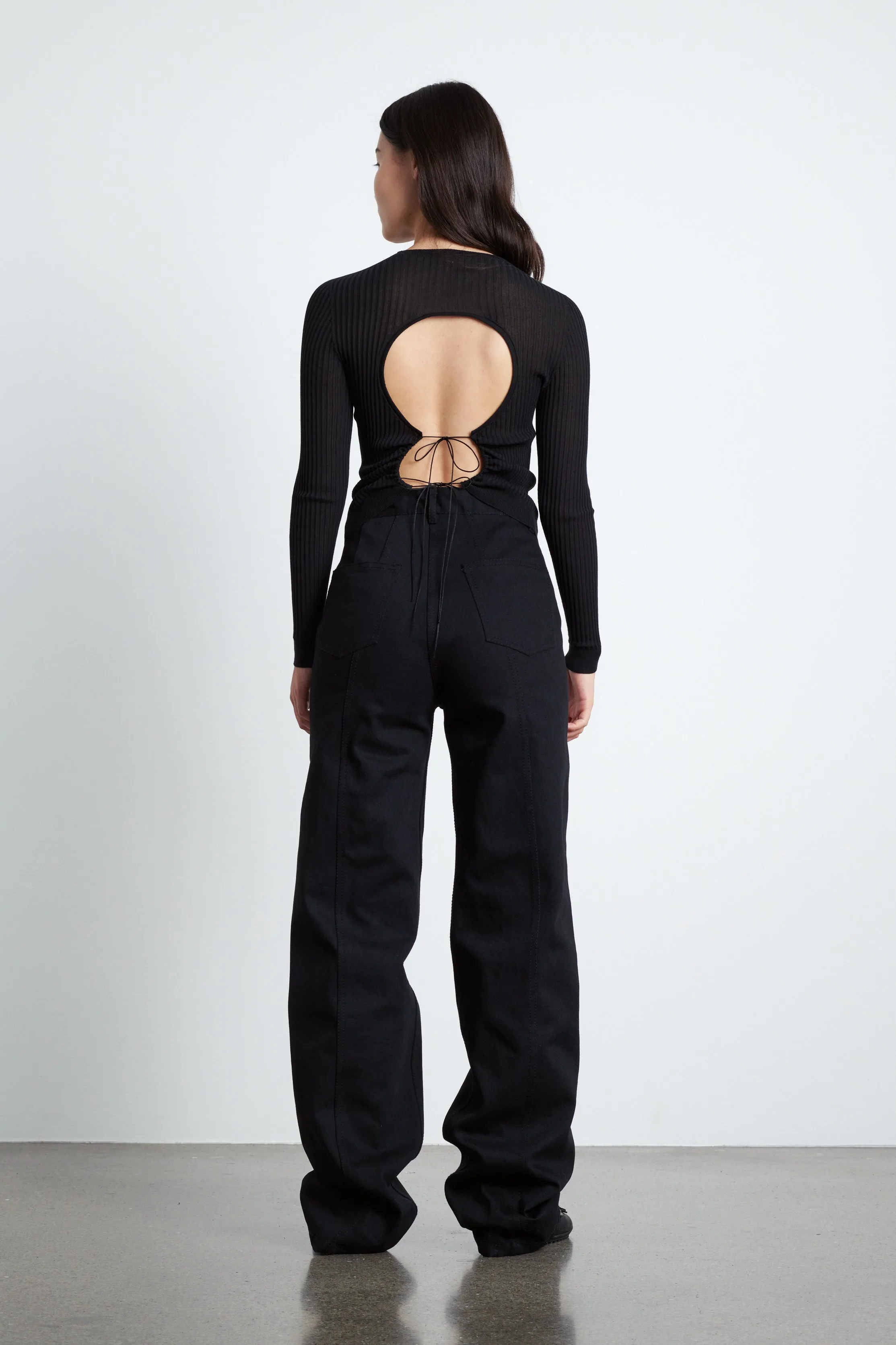 JAYLA | TOP COTTON BLEND BLACK sold by Cecilie Bahnsen product image thumbnail 2