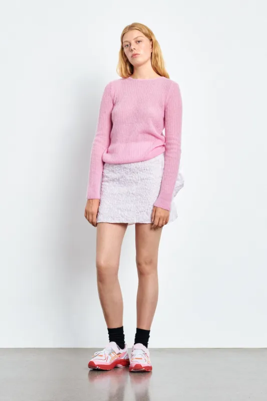 VAILIS | SKIRT GRASMERE MATELASSÉ ROSEWATER made by Cecilie Bahnsen