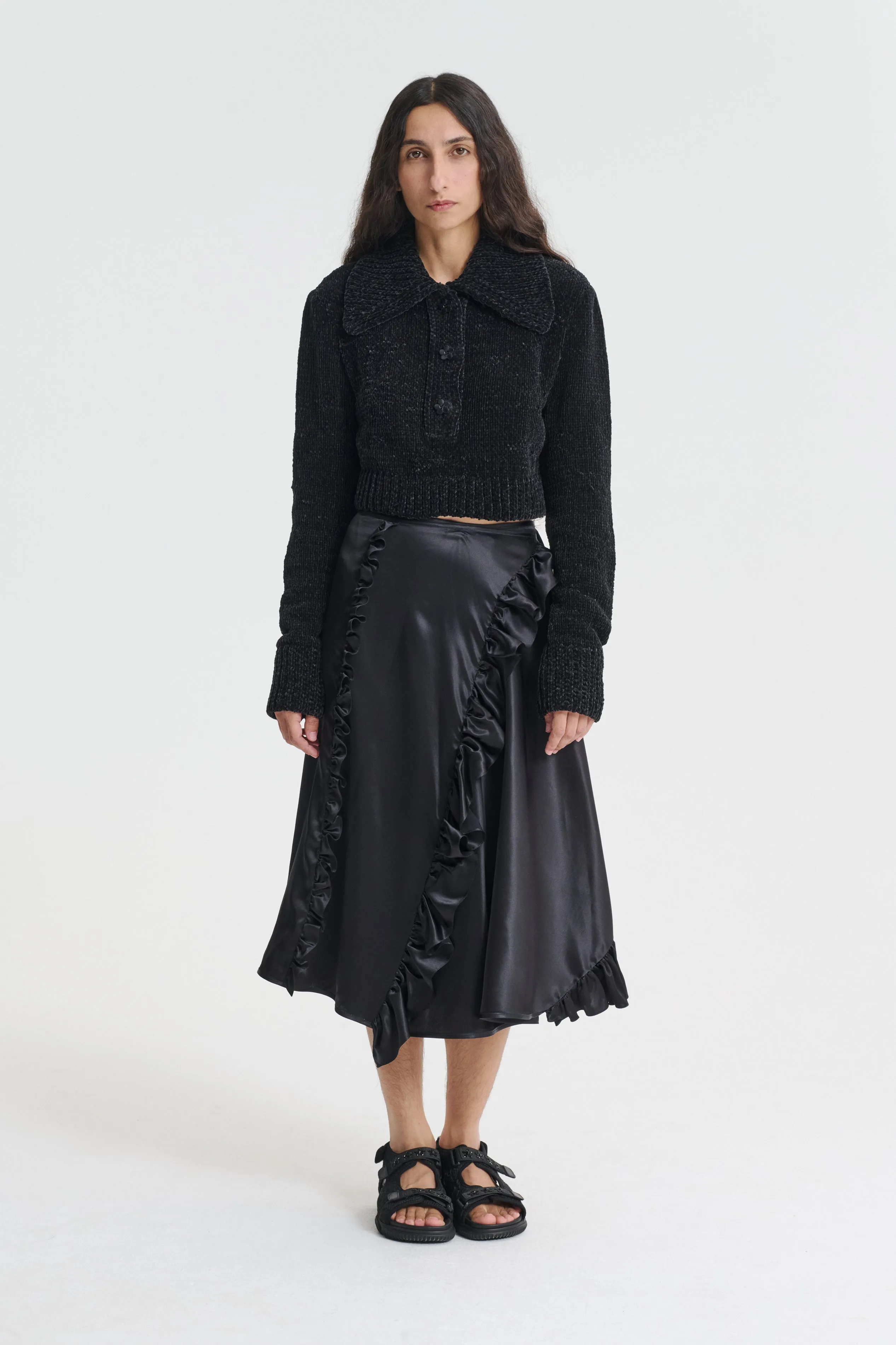CALLA | JUMPER | VELVET BLACK sold by Cecilie Bahnsen