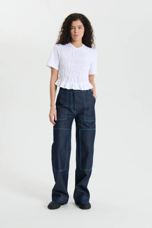 OASIS | TOP JERSEY WHITE sold by Cecilie Bahnsen
