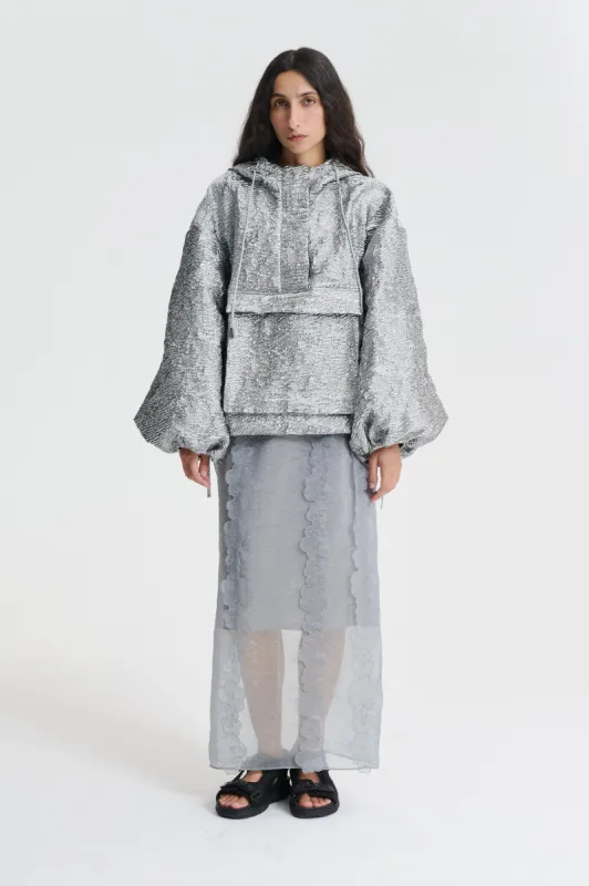 ORION | JACKET KAZE MATELASSÉ SILVER made by Cecilie Bahnsen