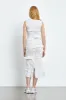 VANDA | DRESS PANSY SMOCK FAILLE WHITE sold by Cecilie Bahnsen
