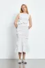 VANDA | DRESS PANSY SMOCK FAILLE WHITE sold by Cecilie Bahnsen