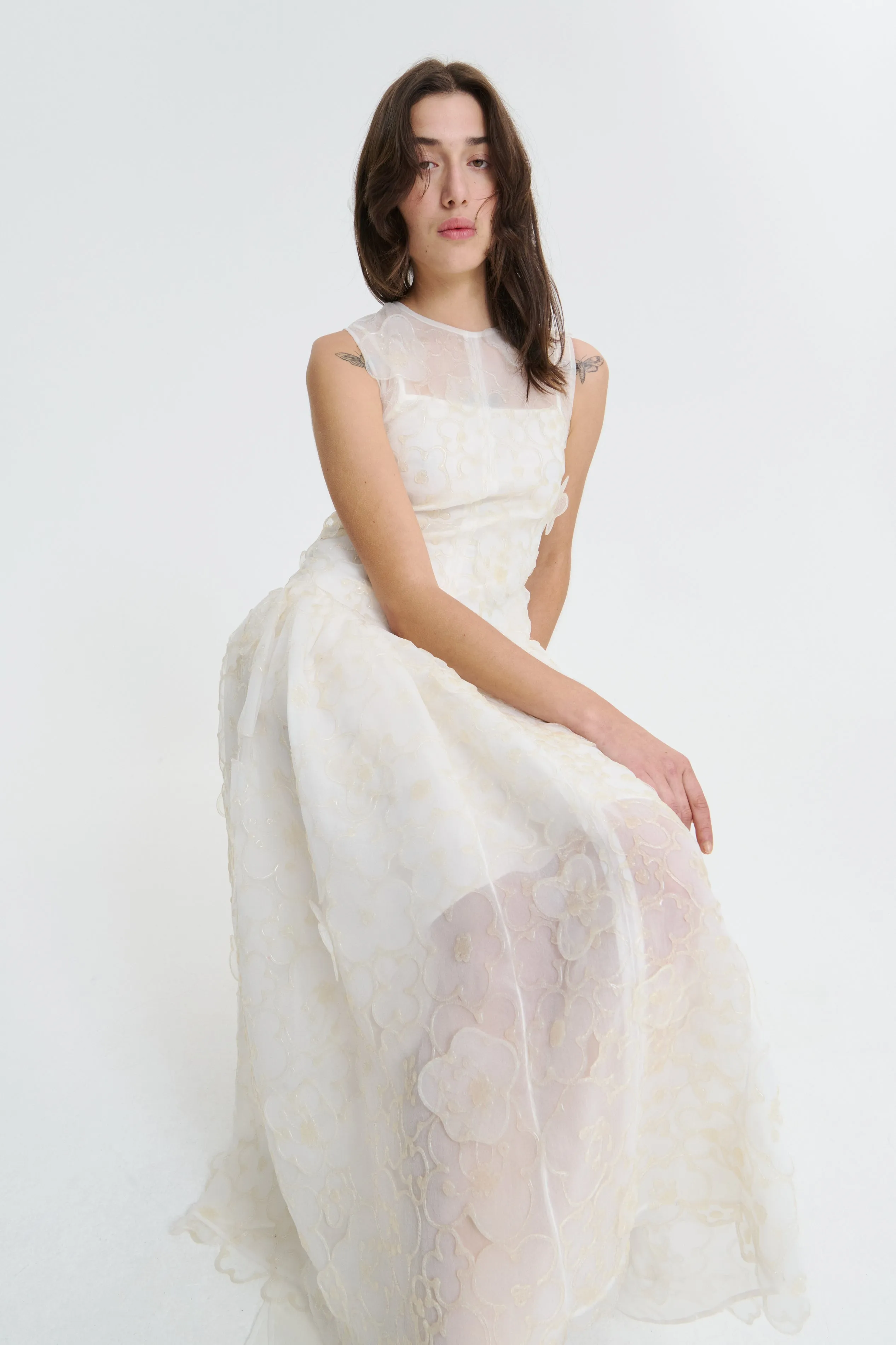 STINE | DRESS CAMELLIA 3D FRULLI CLEAR sold by Cecilie Bahnsen product image thumbnail 2