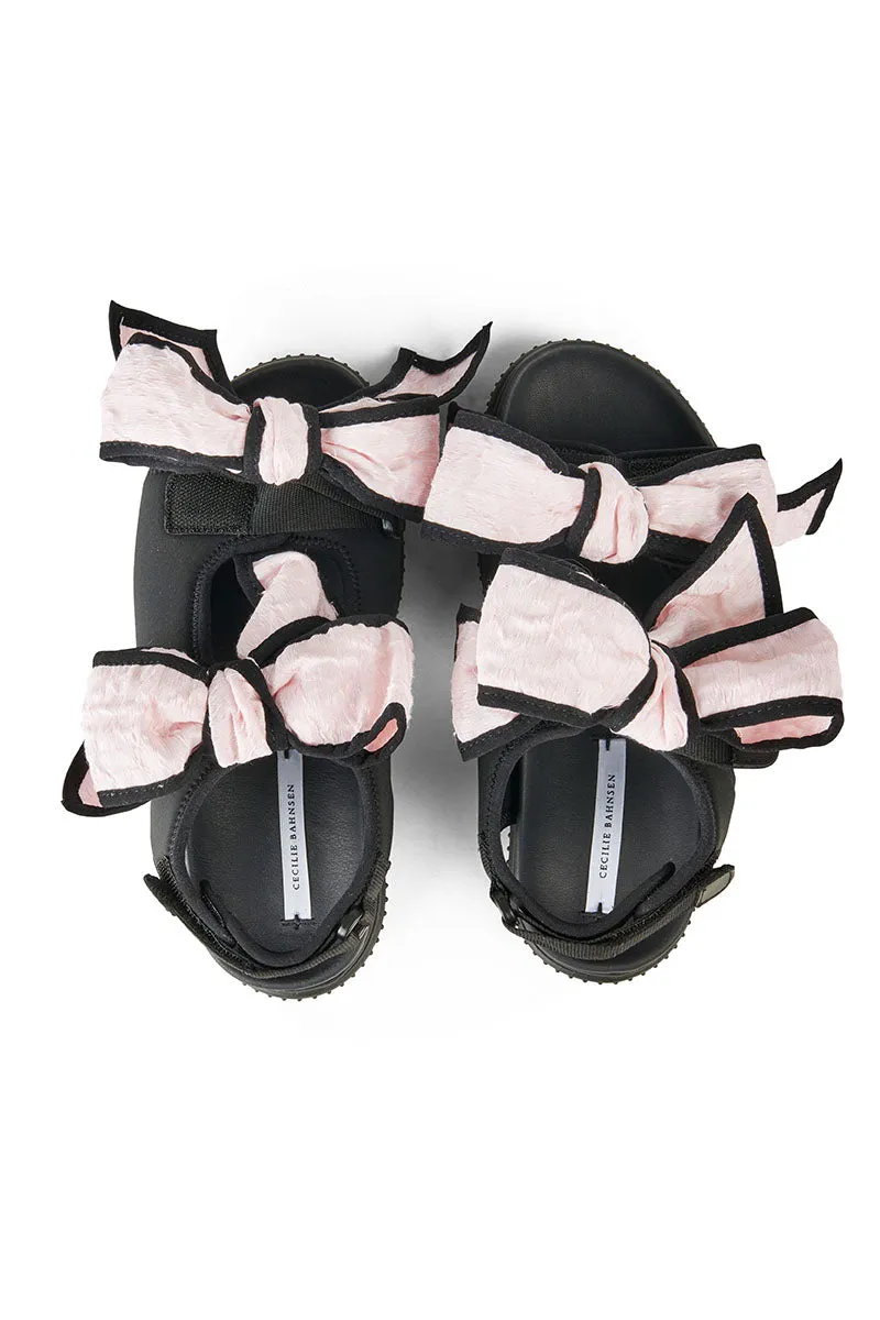 VALERIA | TRUEAL CRINCKLED JACQUARD LIGHT PINK BOWS sold by Cecilie Bahnsen product image thumbnail 4