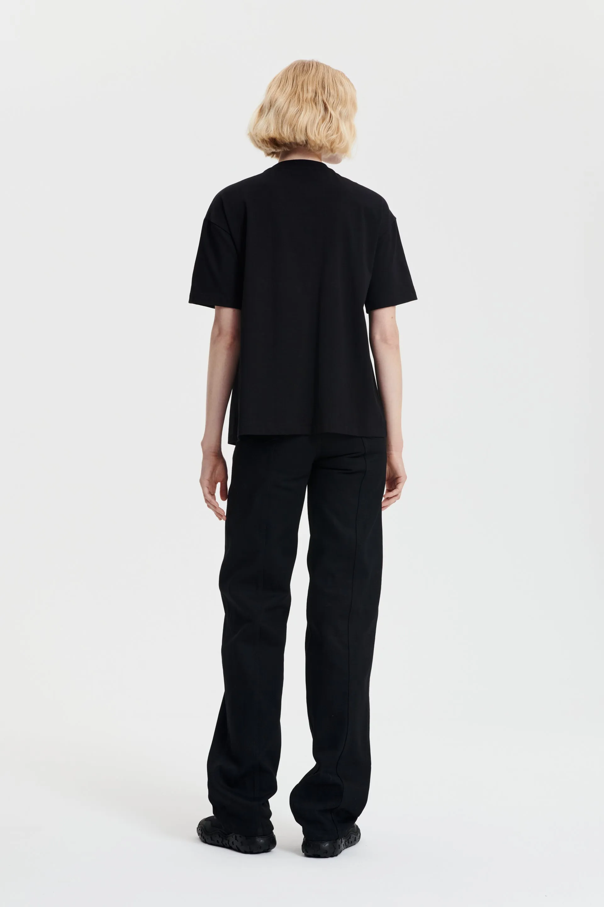 GOLDIE | T-SHIRT JERSEY BLACK sold by Cecilie Bahnsen product image thumbnail 2
