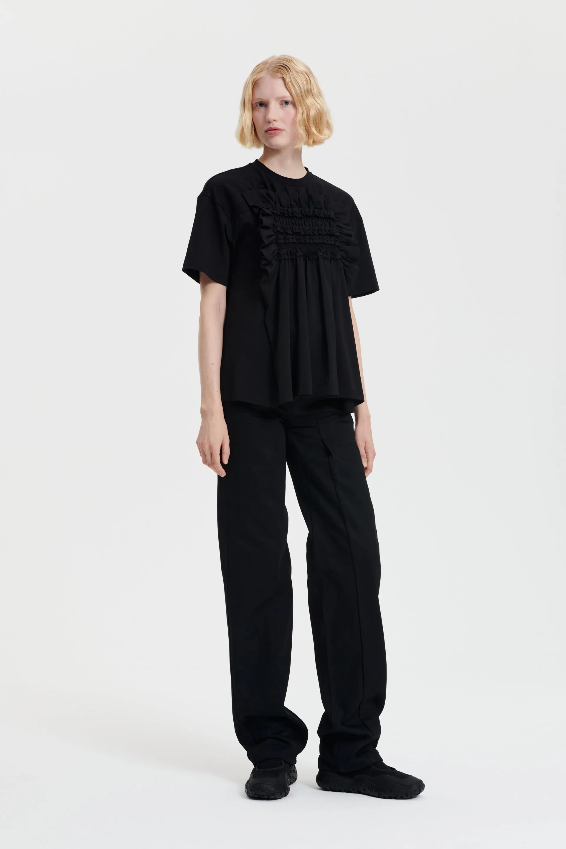 GOLDIE | T-SHIRT JERSEY BLACK sold by Cecilie Bahnsen