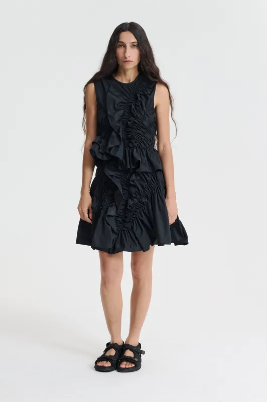 ODESSA | SKIRT RECYCLED FAILLE BLACK made by Cecilie Bahnsen