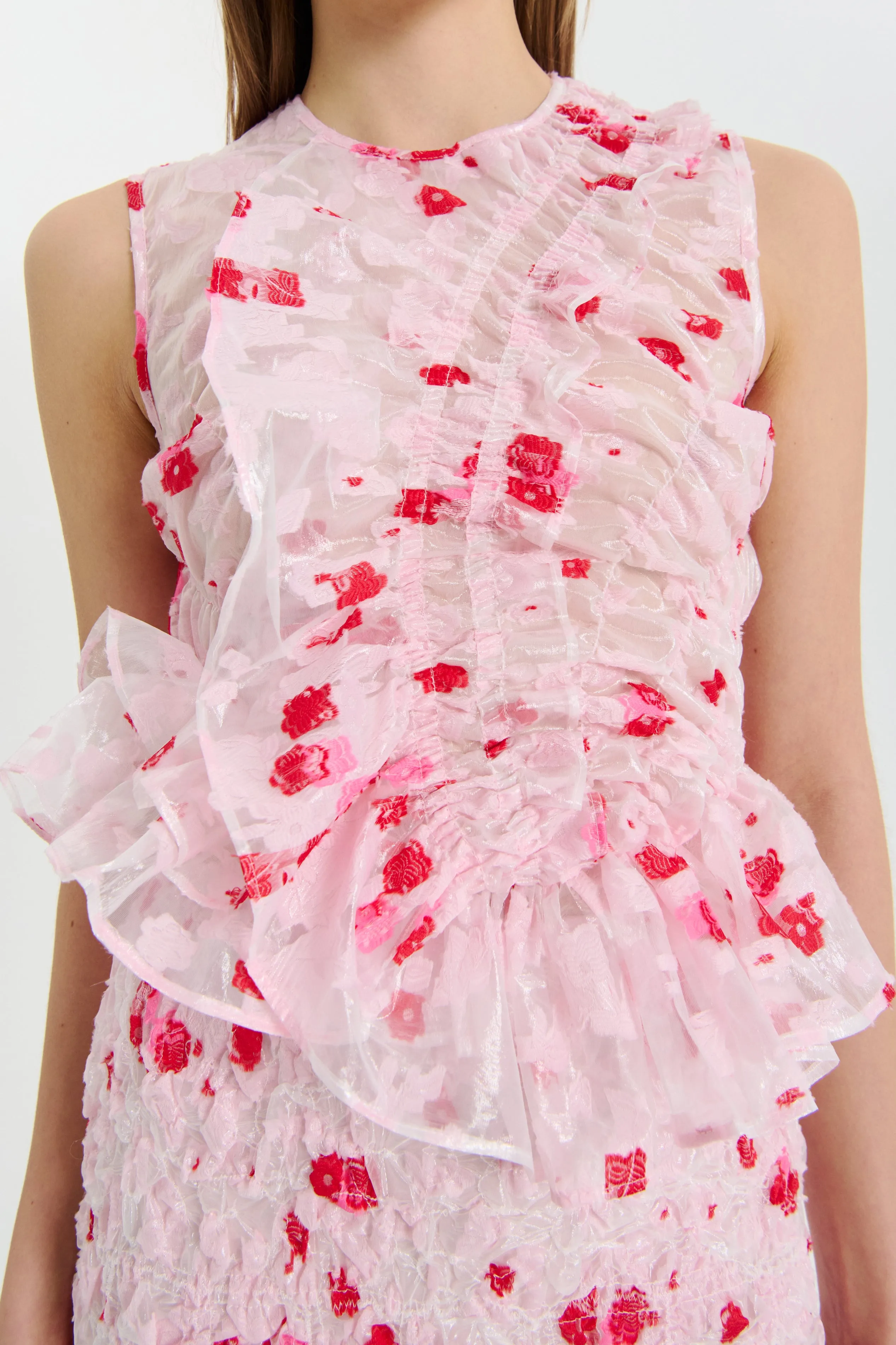 GEO | TOP YARROW FIL-COUPÉ CLEAR / LIGHT PINK sold by Cecilie Bahnsen product image thumbnail 4