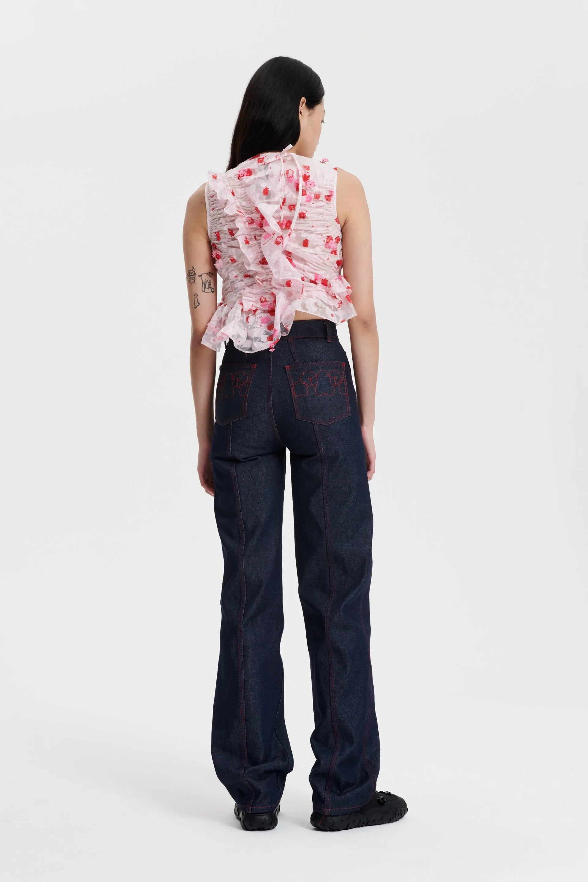 GEO | TOP YARROW FIL-COUPÉ CLEAR / LIGHT PINK sold by Cecilie Bahnsen product image thumbnail 2