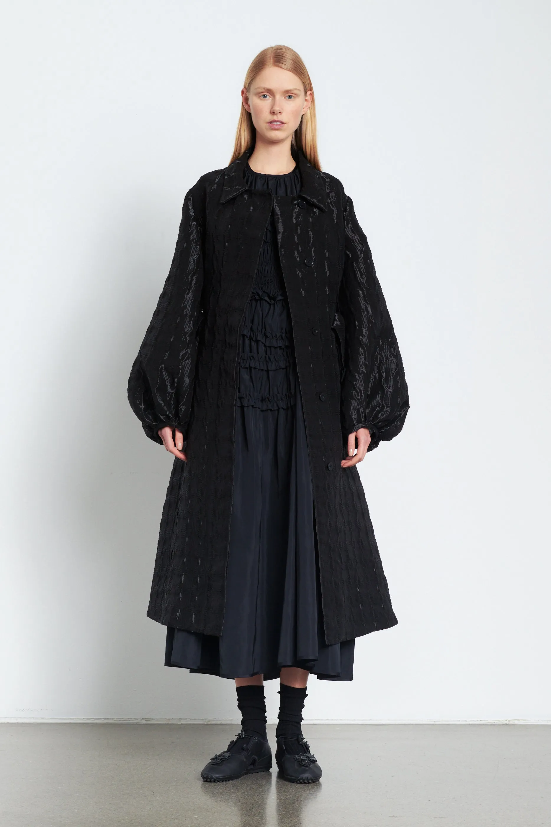 FARREL | COAT STRATOS JACQUARD BLACK sold by Cecilie Bahnsen product image thumbnail 4