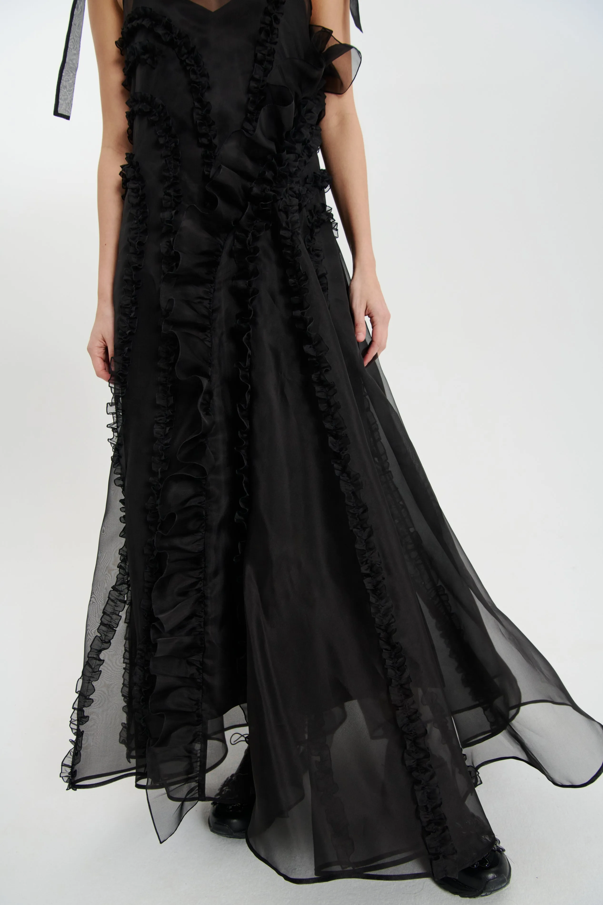 OTIS | DRESS SATIN ORGANZA BLACK sold by Cecilie Bahnsen product image thumbnail 4