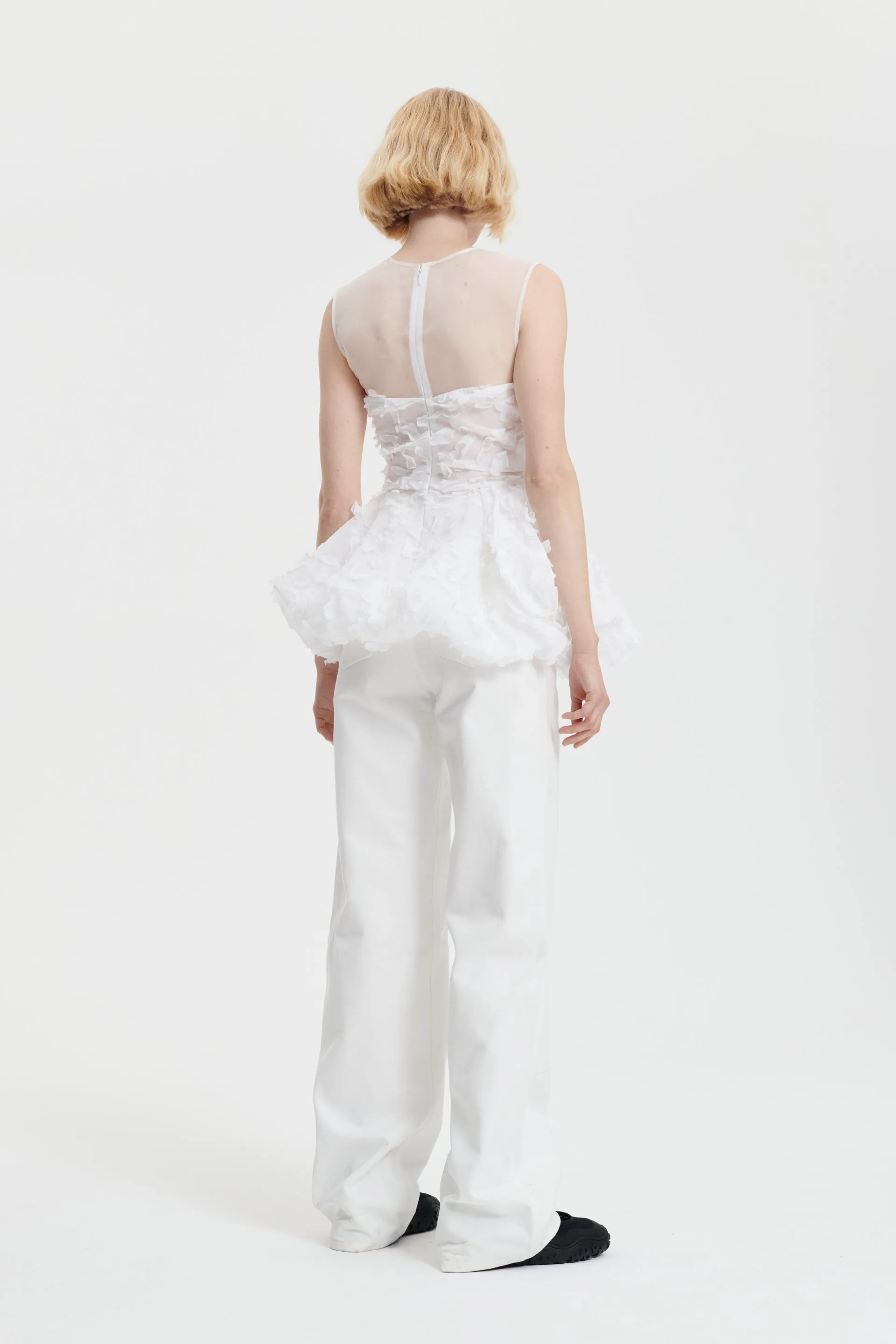 GIANNA | TOP VIOLA EMBROIDERY WHITE sold by Cecilie Bahnsen product image thumbnail 3