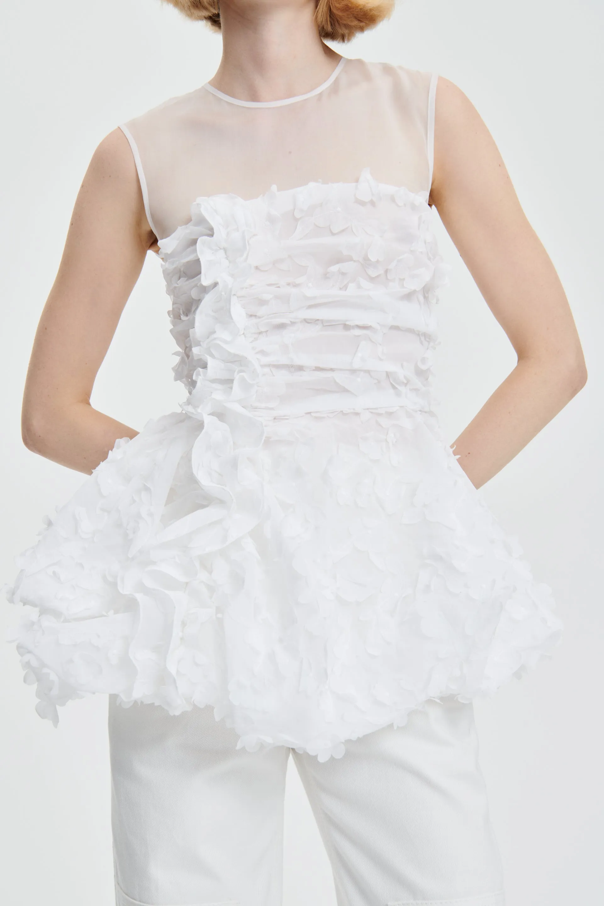 GIANNA | TOP VIOLA EMBROIDERY WHITE sold by Cecilie Bahnsen product image thumbnail 5