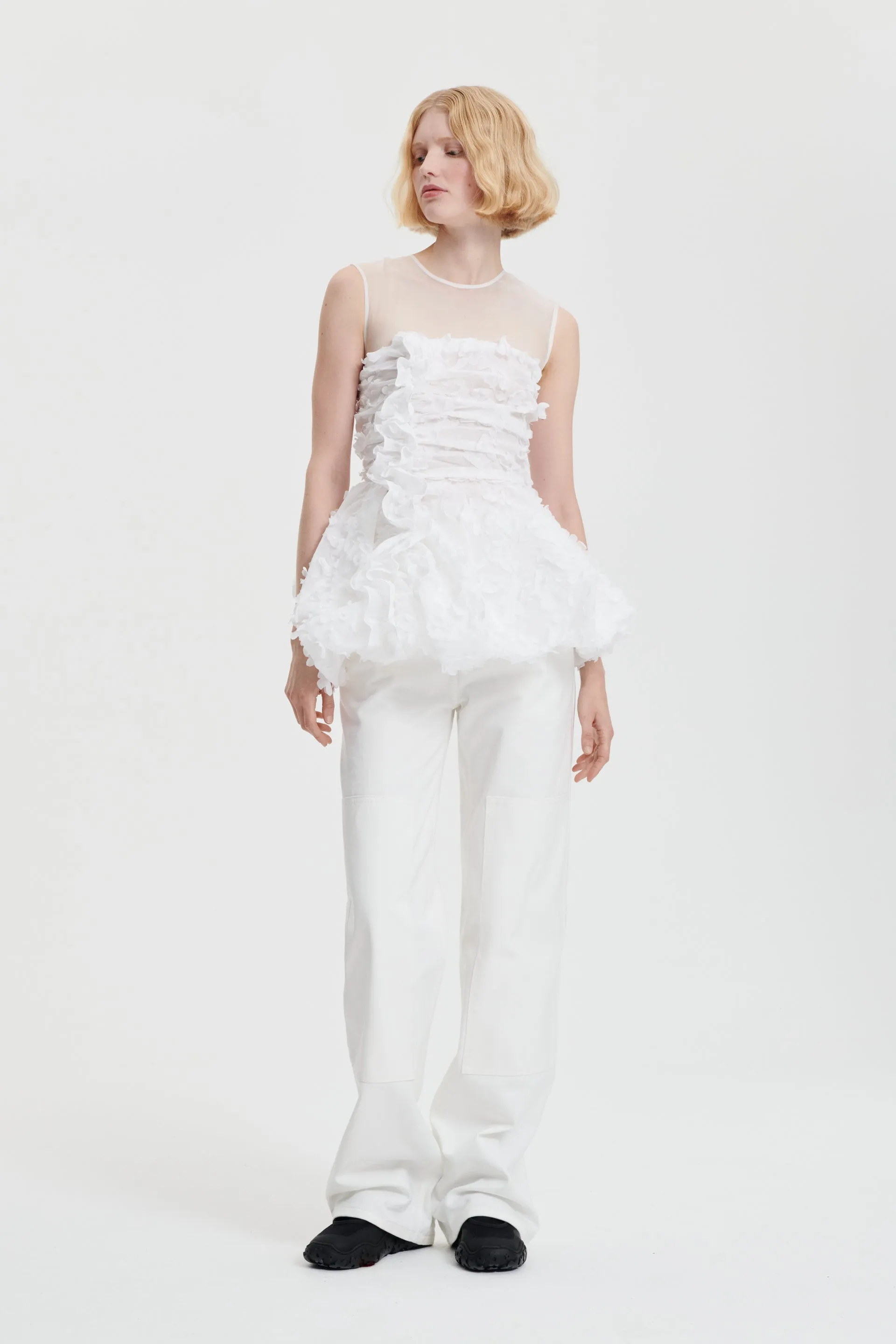 GIANNA | TOP VIOLA EMBROIDERY WHITE sold by Cecilie Bahnsen product image thumbnail 2