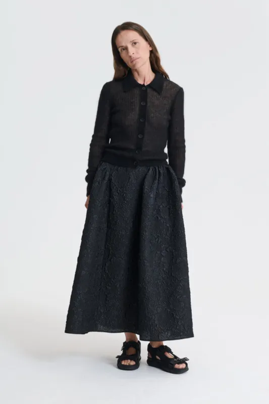 JAKI | CARDIGAN | MOHAIR BLACK made by Cecilie Bahnsen