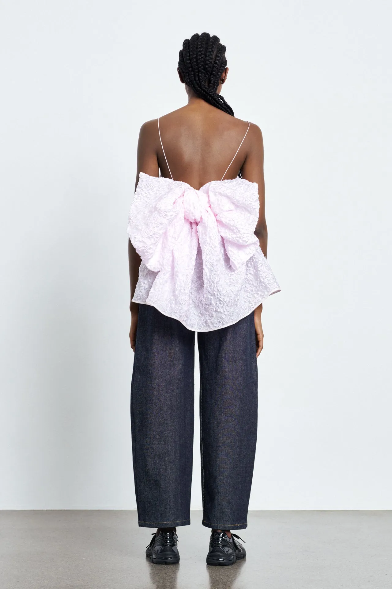 VERONICA | TOP GRASMERE MATELASSÉ ROSEWATER sold by Cecilie Bahnsen product image thumbnail 2