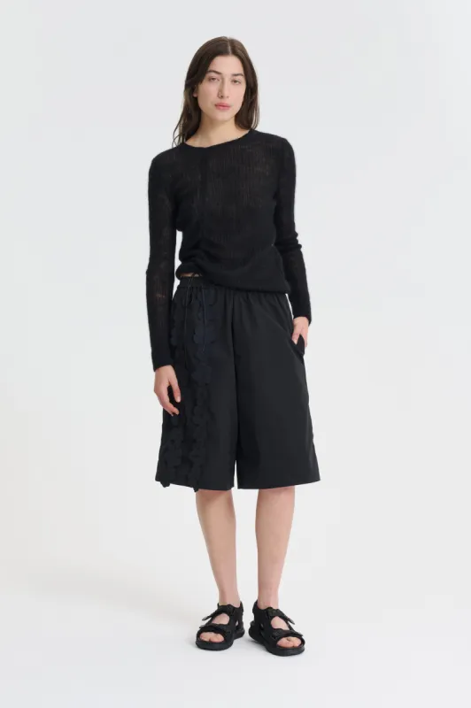 ANGEL | SHORTS RECYCLED TAFFETA BLACK made by Cecilie Bahnsen