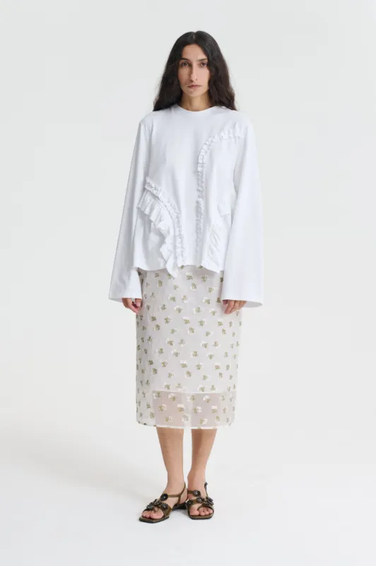 ALVA | T-SHIRT JERSEY WHITE sold by Cecilie Bahnsen