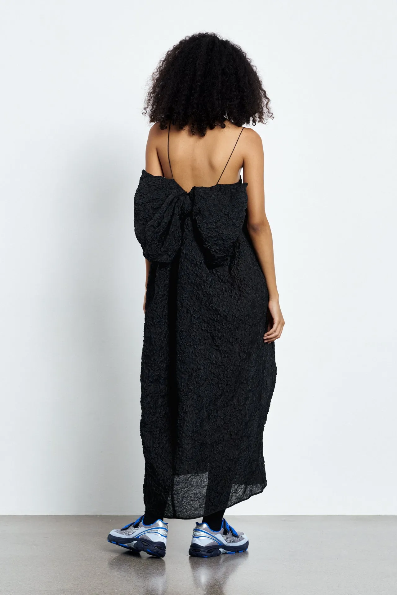 VILMA | DRESS GRASMERE MATELASSE BLACK sold by Cecilie Bahnsen product image thumbnail 2