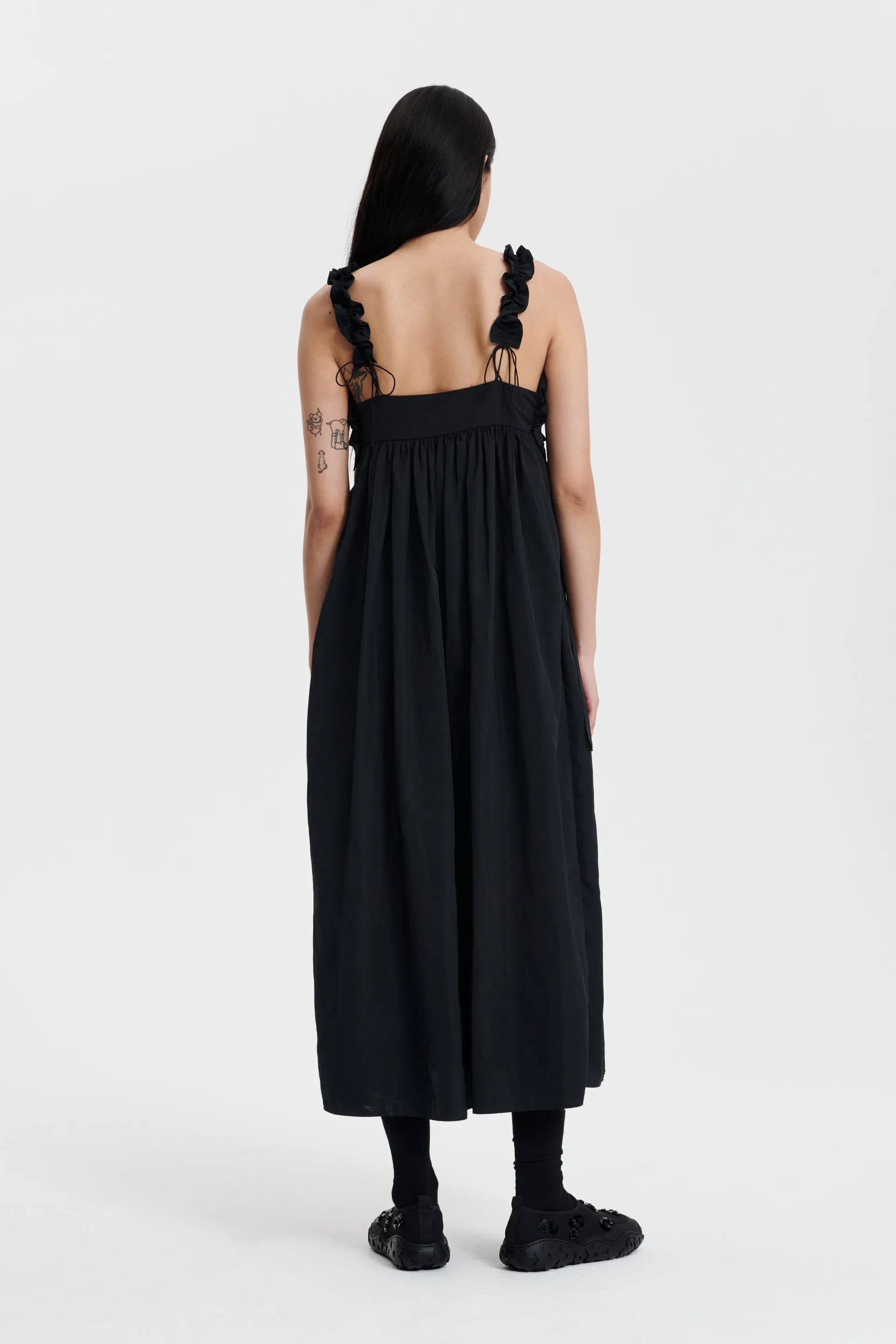 GIOVANNA | DRESS RECYCLED FAILLE BLACK sold by Cecilie Bahnsen product image thumbnail 2