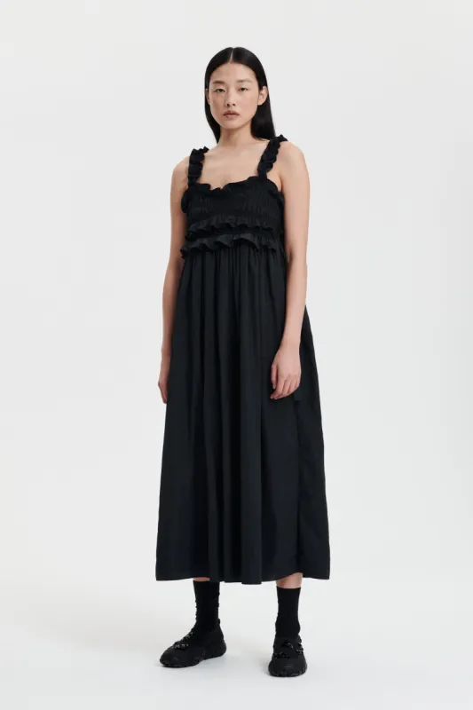 GIOVANNA | DRESS RECYCLED FAILLE BLACK sold by Cecilie Bahnsen