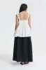 ONYX | TOP RECYCLED TAFFETA WHITE sold by Cecilie Bahnsen