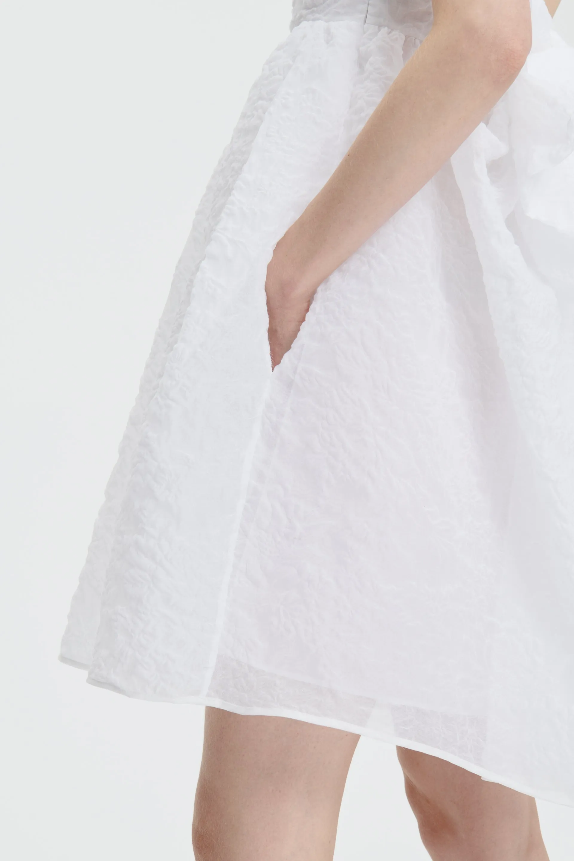 GINA | DRESS POSY MATELASSE WHITE sold by Cecilie Bahnsen product image thumbnail 2