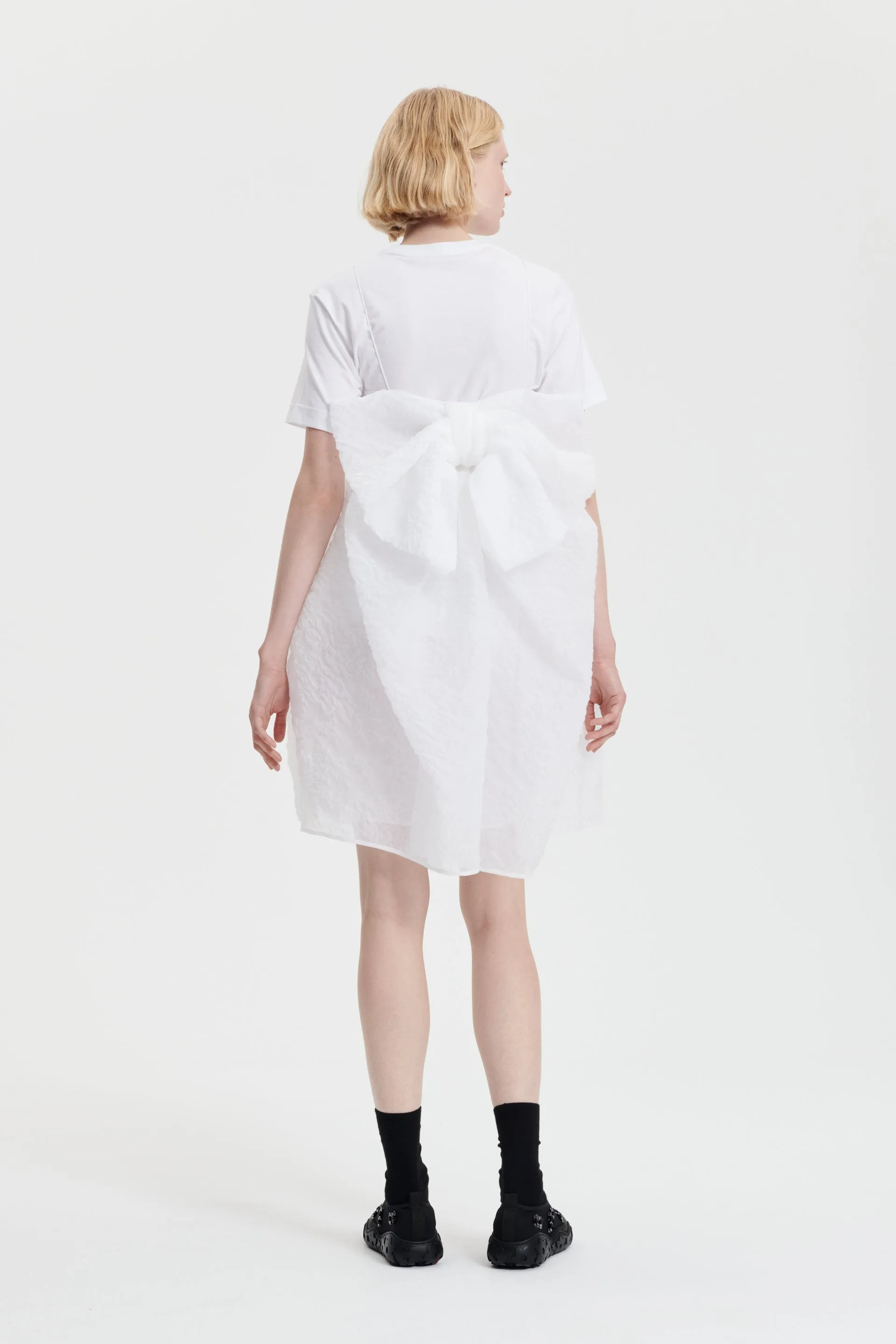 GINA | DRESS POSY MATELASSE WHITE sold by Cecilie Bahnsen product image thumbnail 4