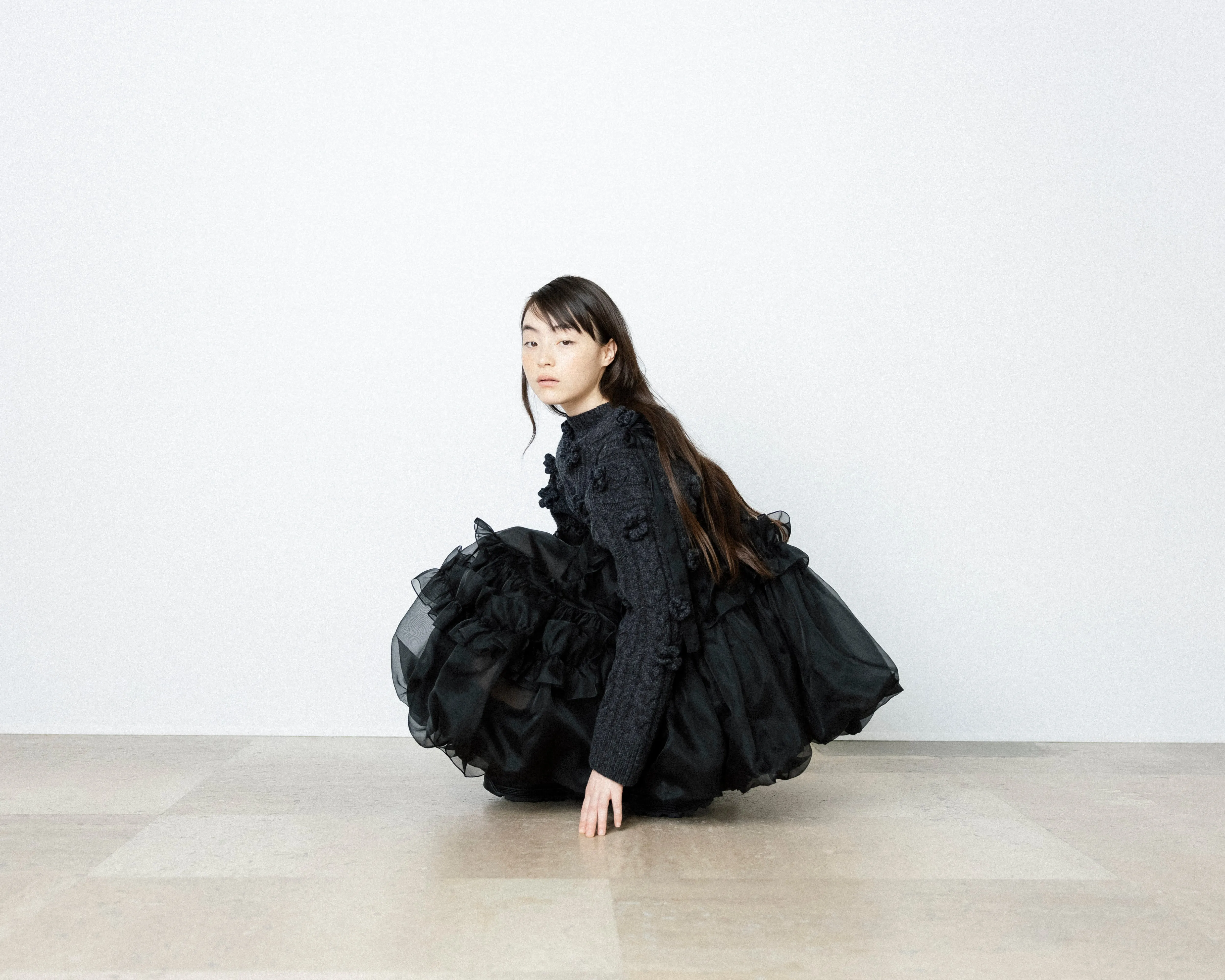 CRISTINA | DRESS SATIN ORGANZA BLACK sold by Cecilie Bahnsen product image thumbnail 2