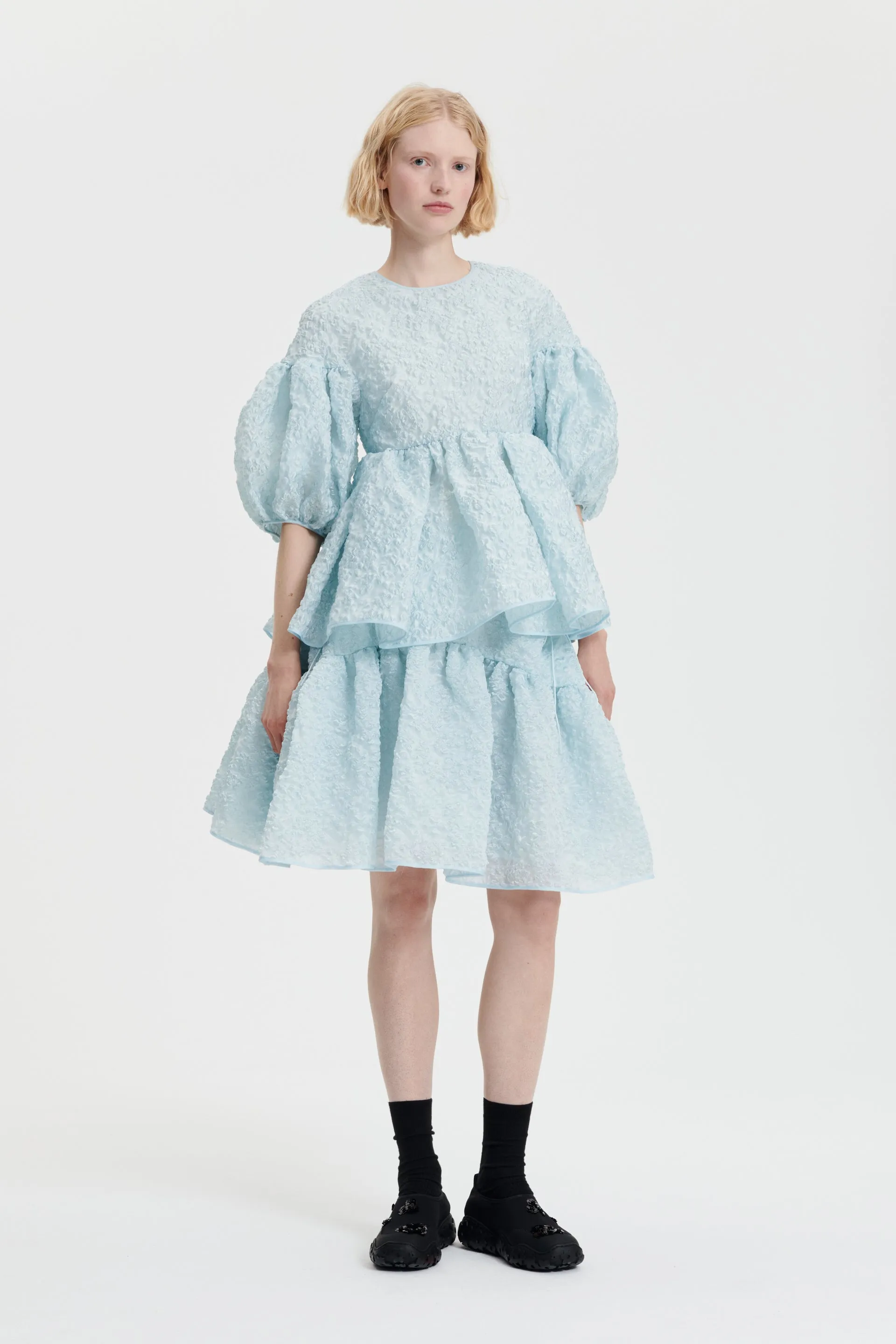 JERRY | TOP GRASMERE MATELASS… AQUA sold by Cecilie Bahnsen