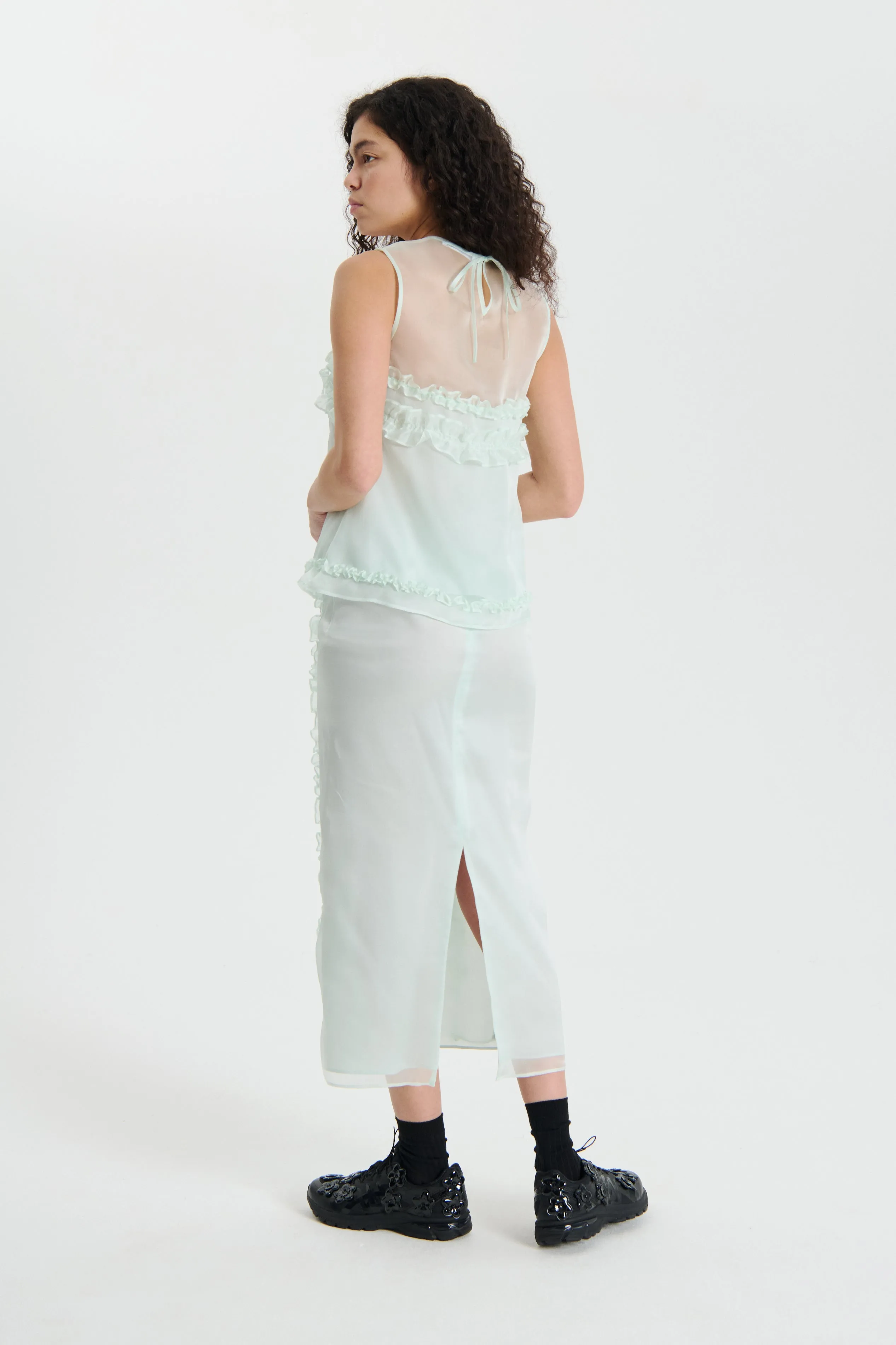 OCEAN | SKIRT SATIN ORGANZA MINT sold by Cecilie Bahnsen product image thumbnail 3