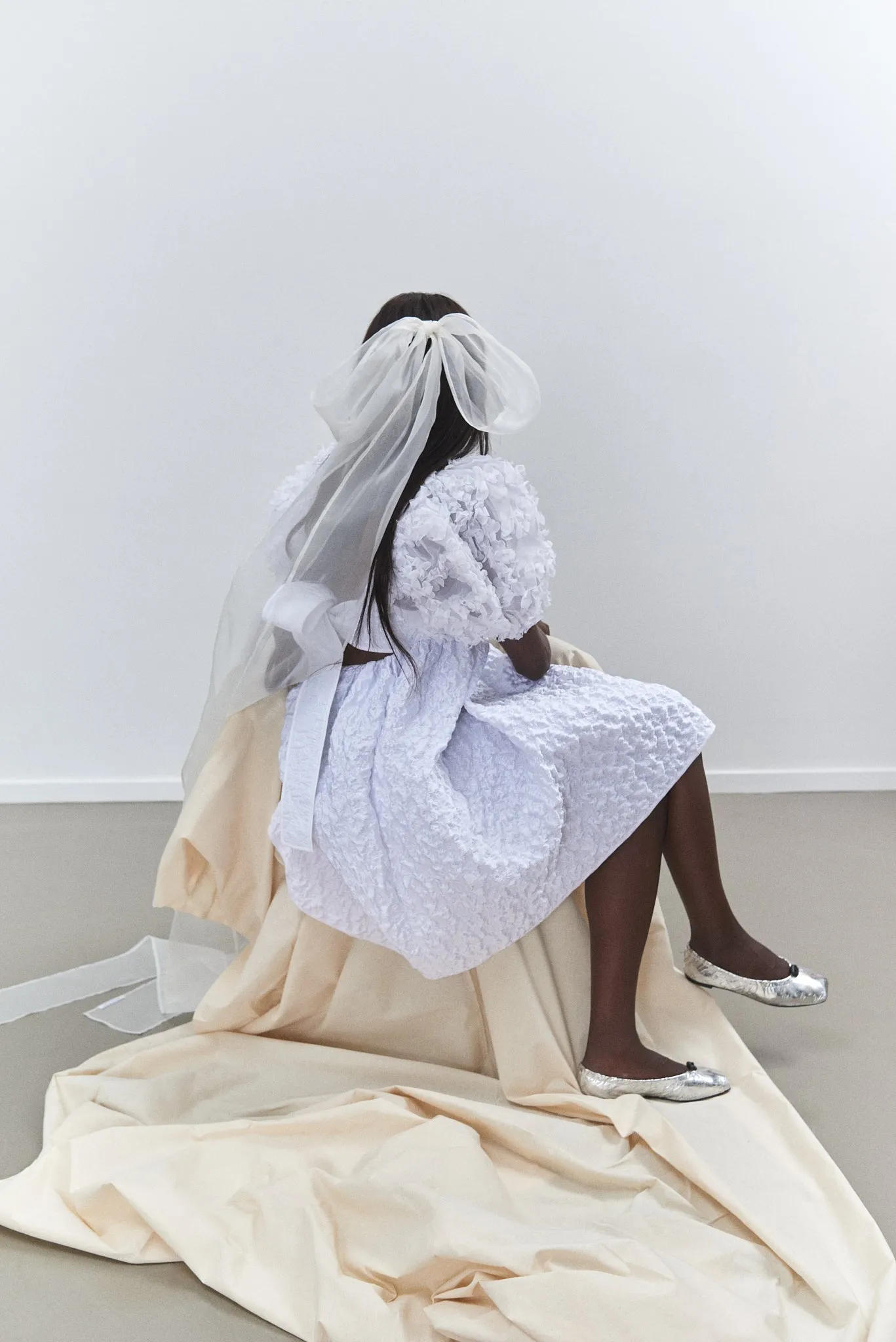 TILDE | PATCH. DRESS ENCORE PATCHWORK WHITE BRIDAL sold by Cecilie Bahnsen product image thumbnail 3