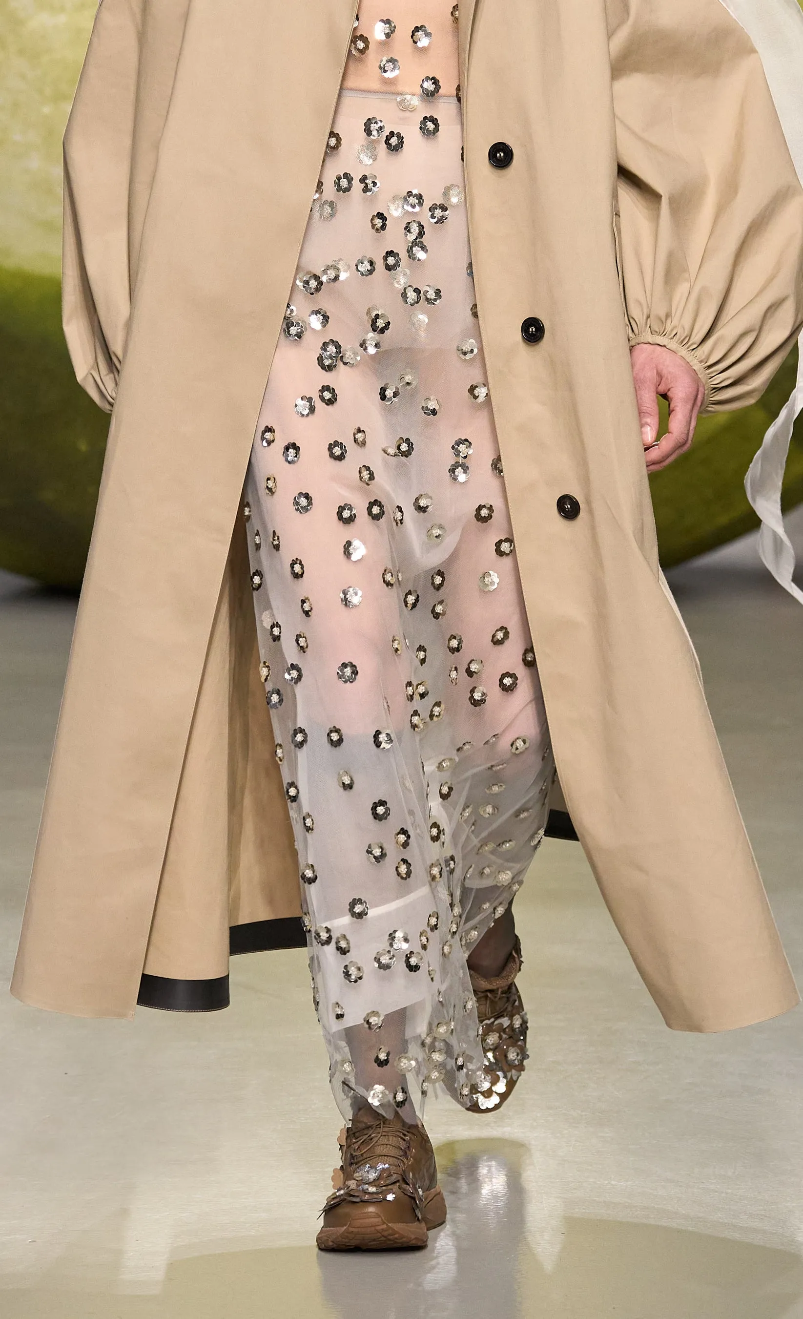 GUS | SKIRT SEQUIN BLOSSOM TULLE CLEAR sold by Cecilie Bahnsen product image thumbnail 3