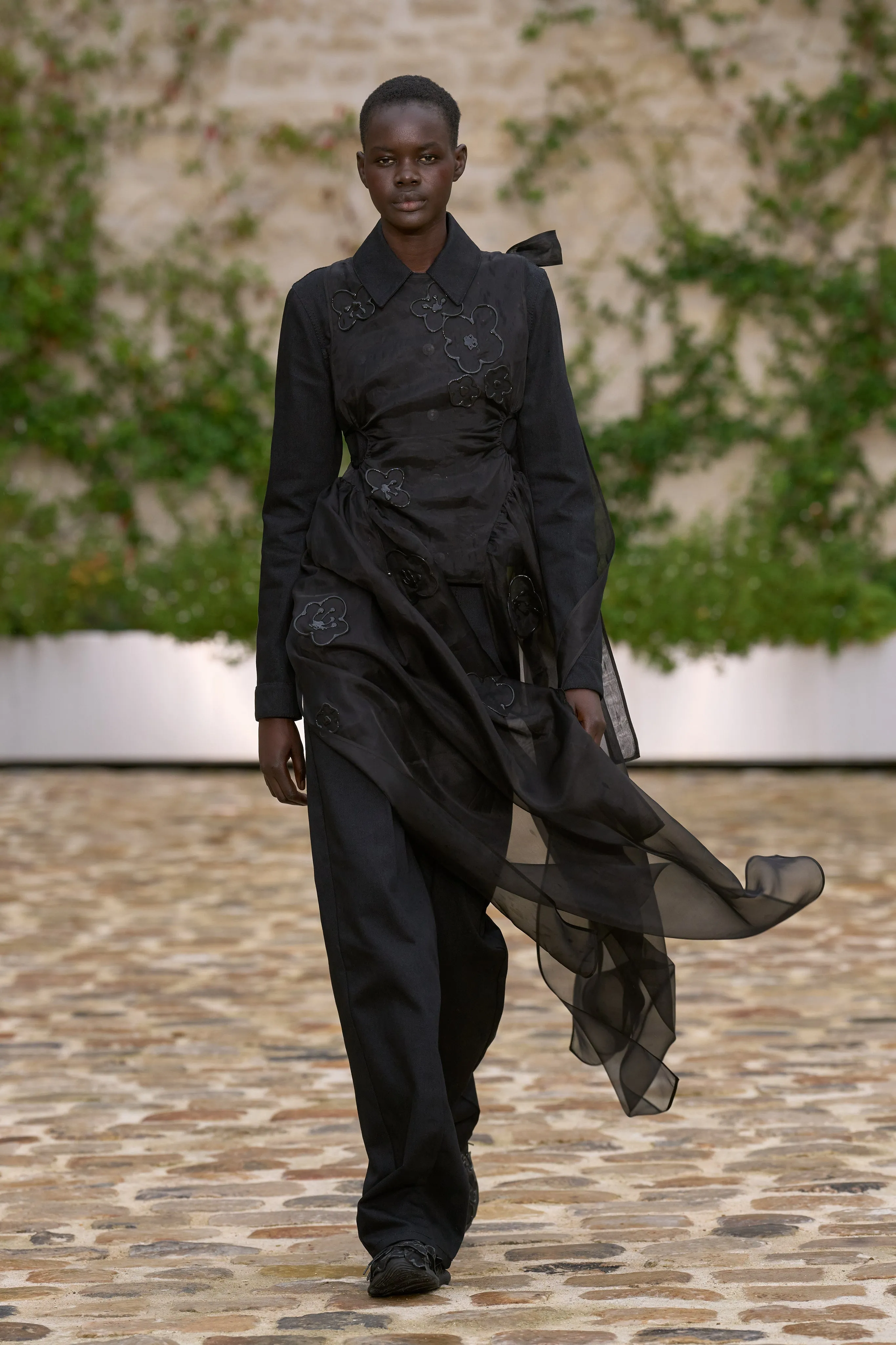 SASHA | JACKET DENIM WITH PATCHES BLACK sold by Cecilie Bahnsen product image thumbnail 3