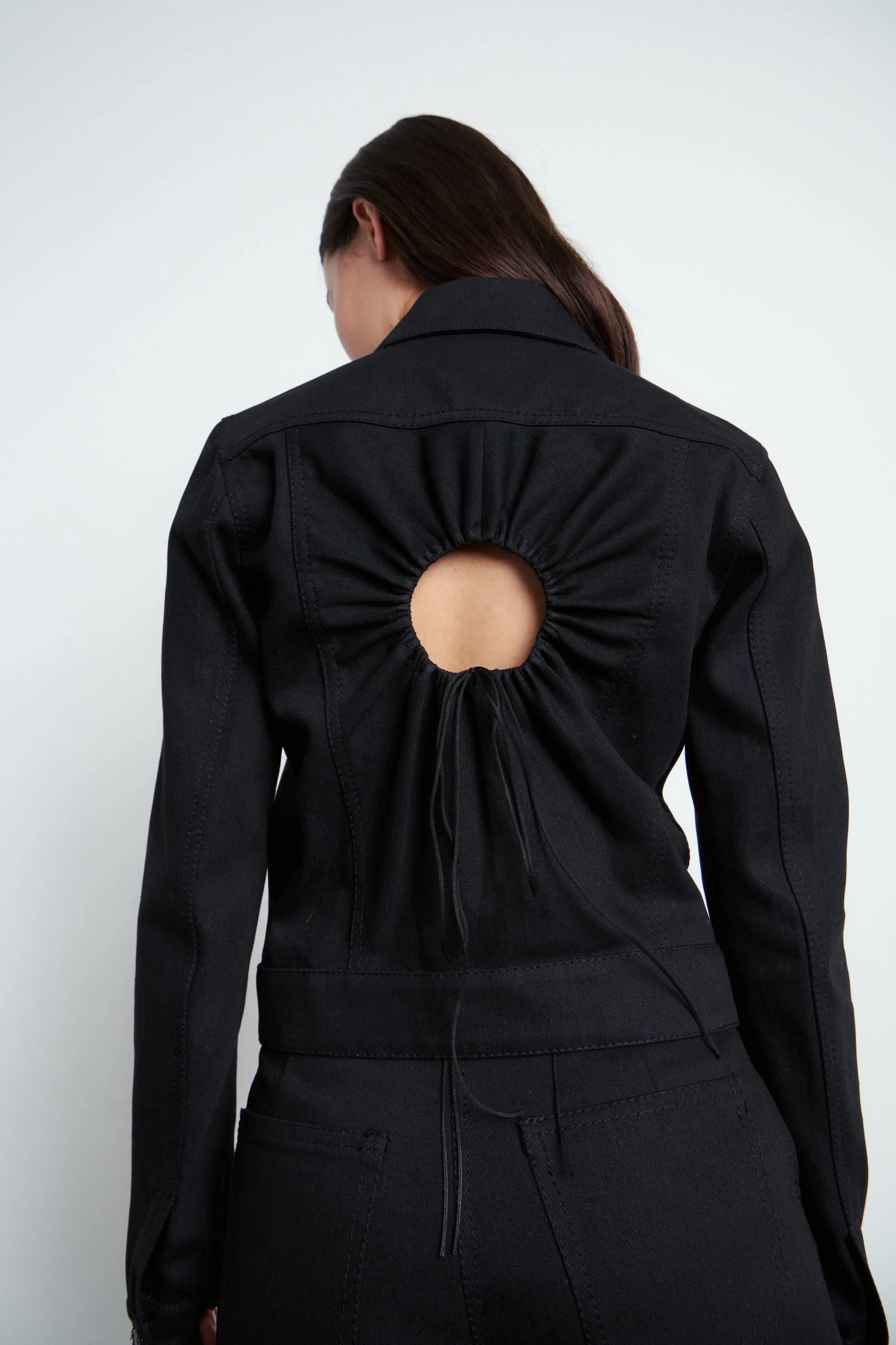 SASHA | JACKET DENIM WITH PATCHES BLACK sold by Cecilie Bahnsen product image thumbnail 4